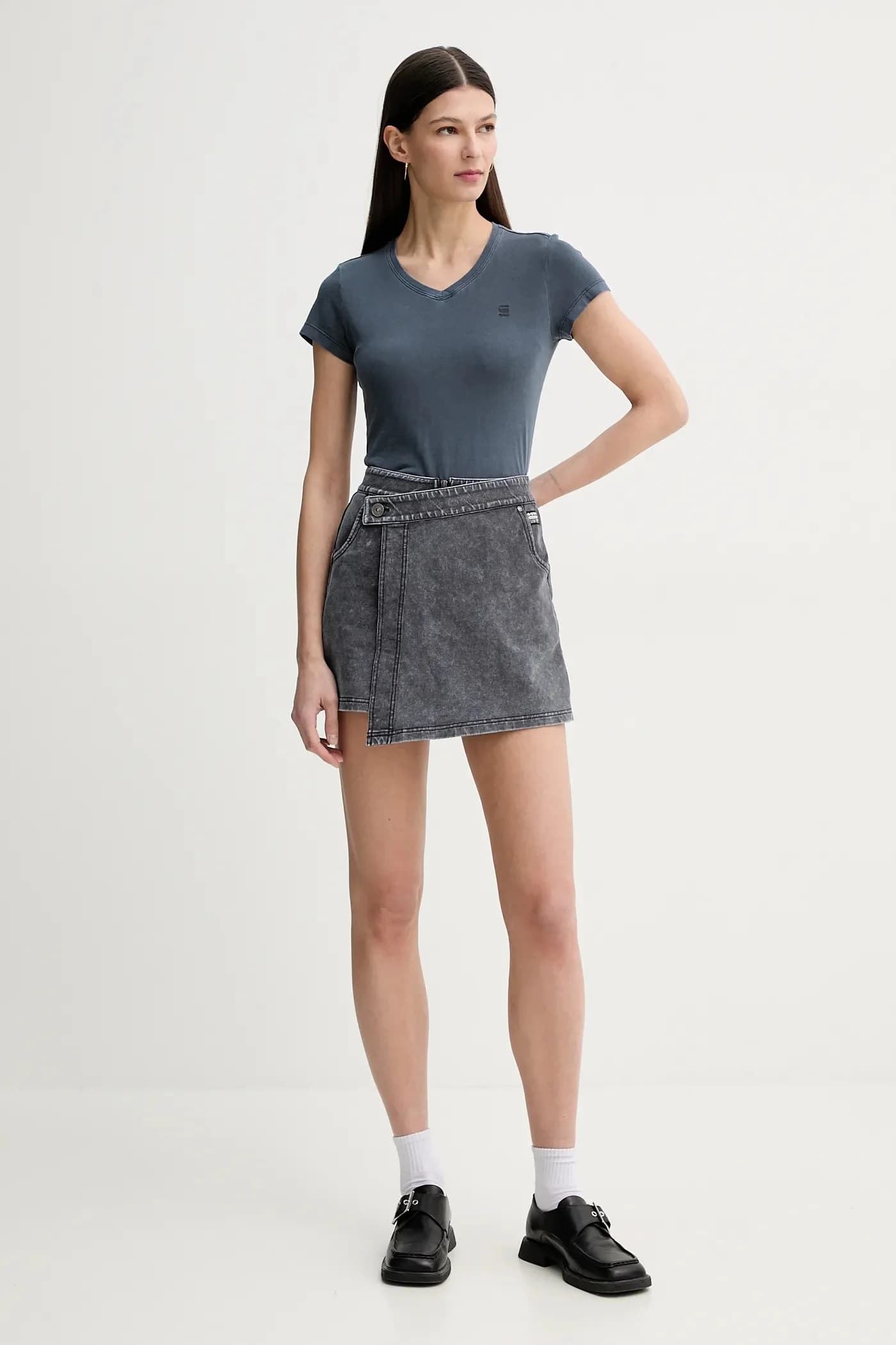 Перекрашенная хлопковая футболка eyben slim v t 2.0 - фото 2