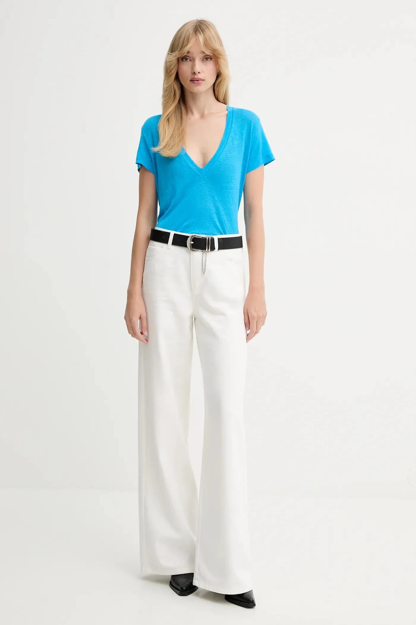 Льняная футболка - фото 2