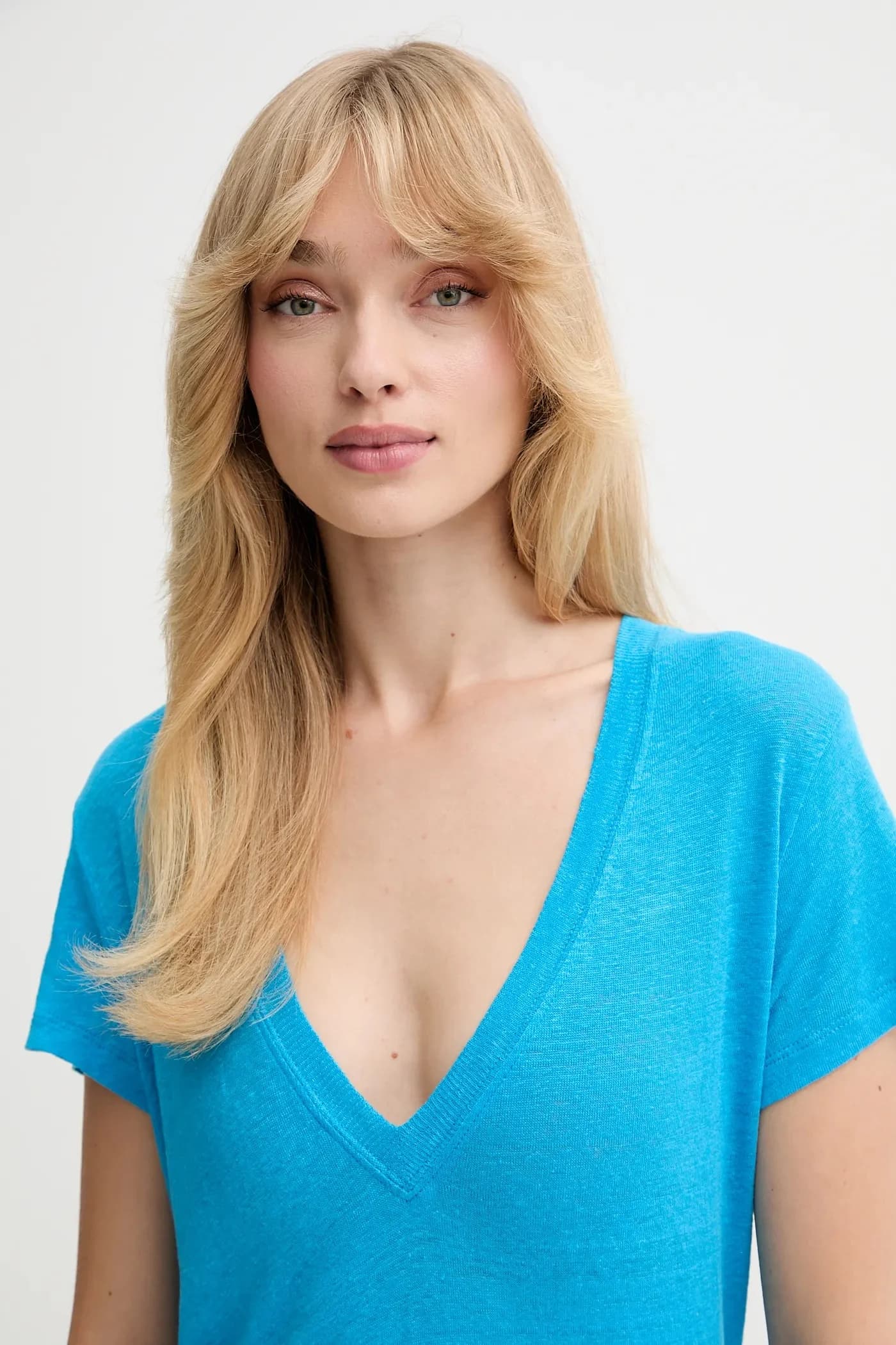 Льняная футболка - фото 4