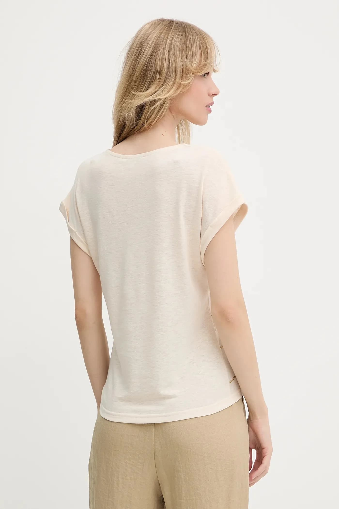 Футболка из смесового льна - фото 3