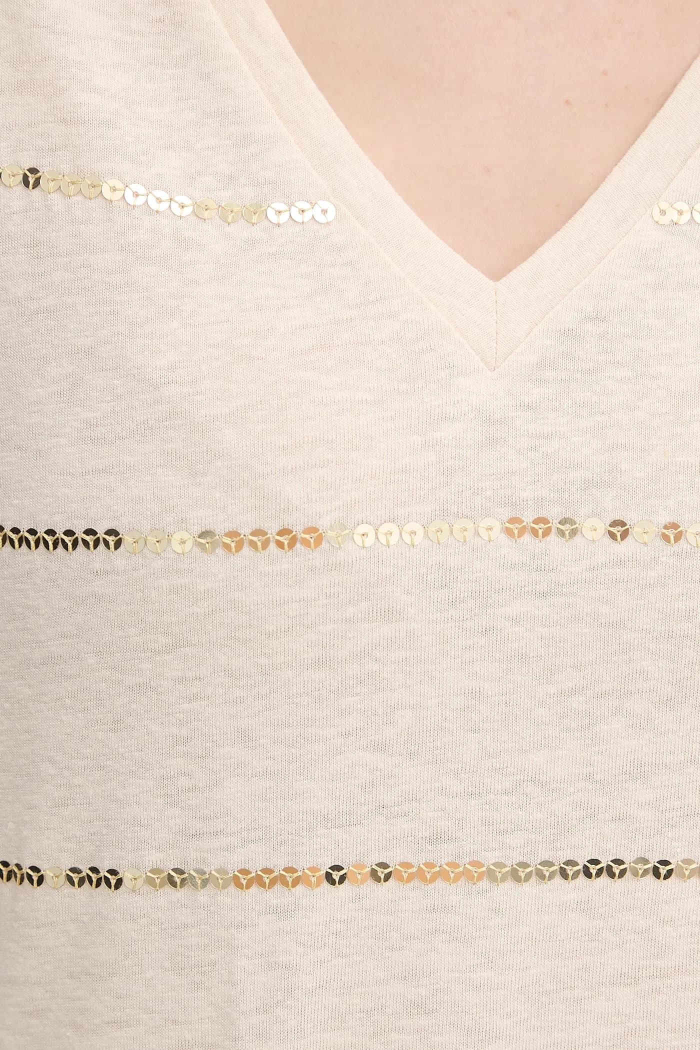 Футболка из смесового льна - фото 5