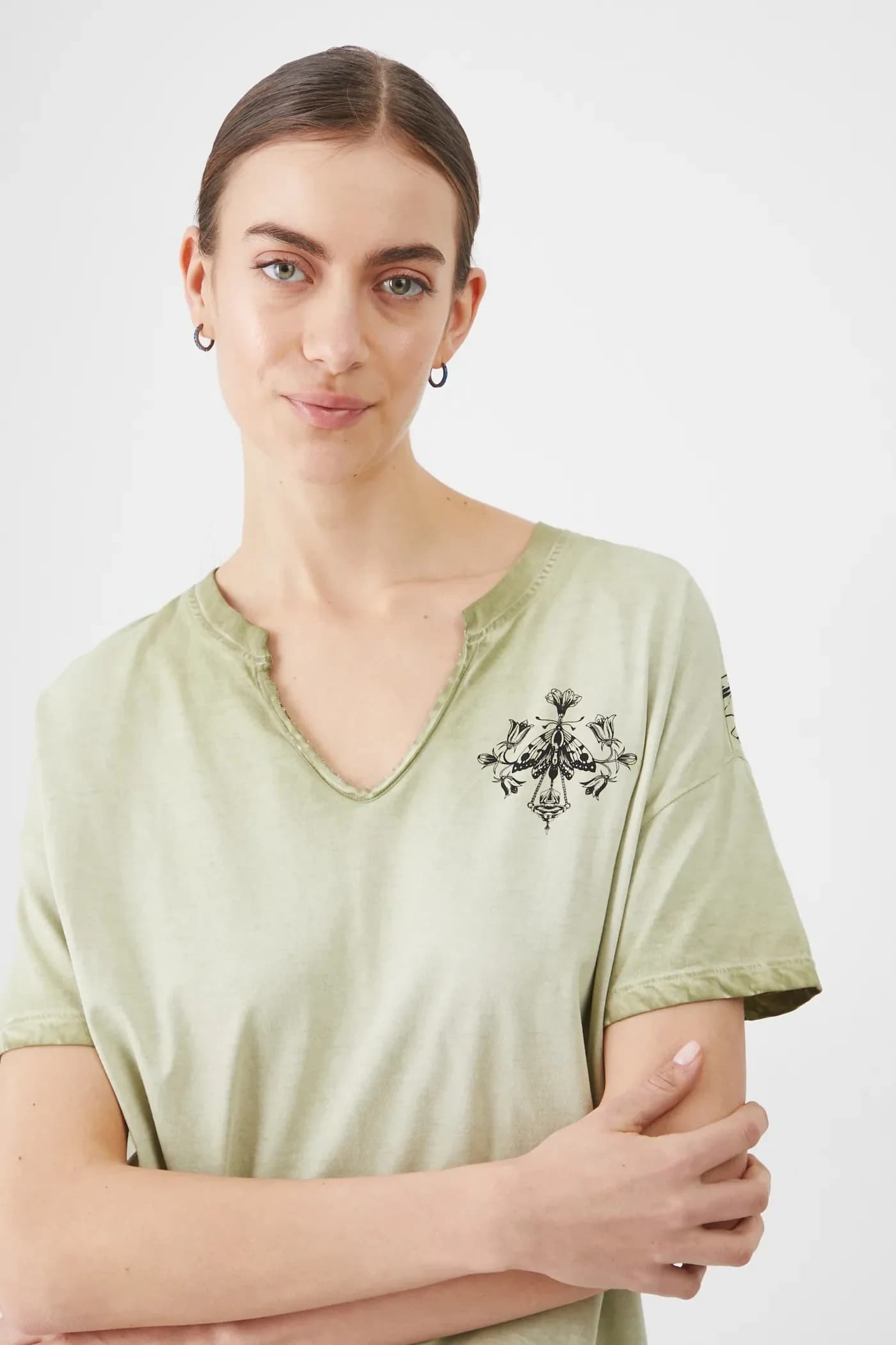 Хлопковая футболка - фото 4