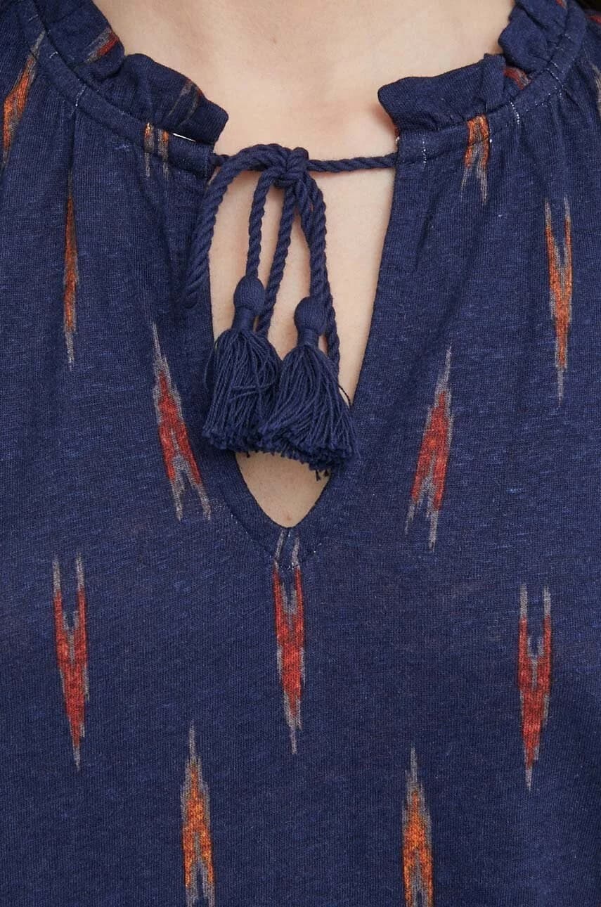 Льняная футболка - фото 5