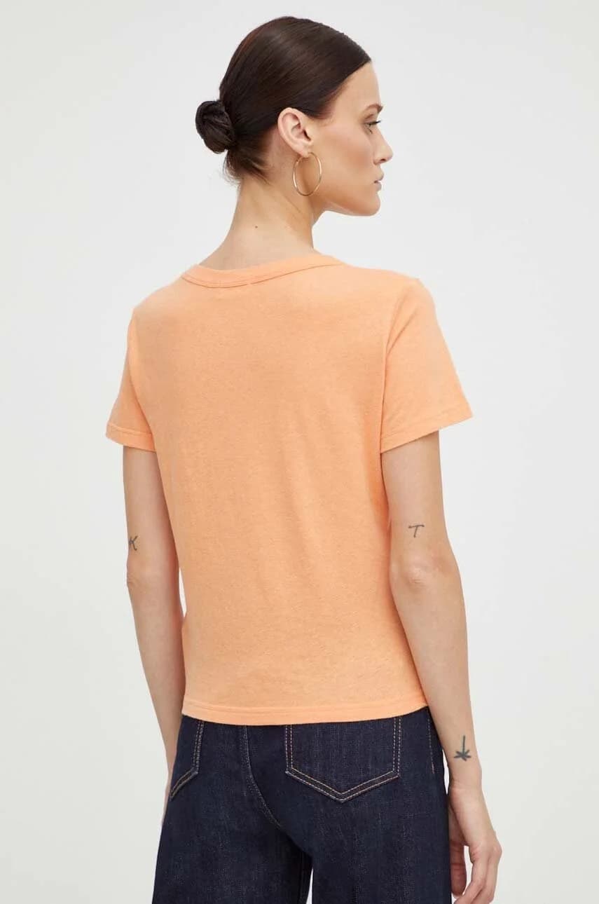 Хлопковая футболка ФУТБОЛКА MC COL ROND - фото 3