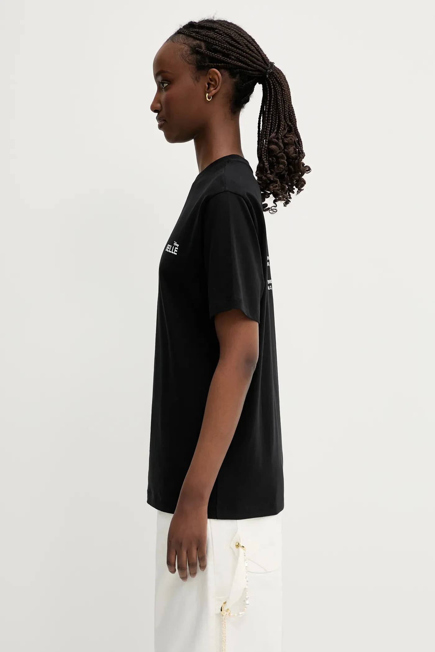 хлопковая футболка из коллаборации с Disney Belle - фото 2