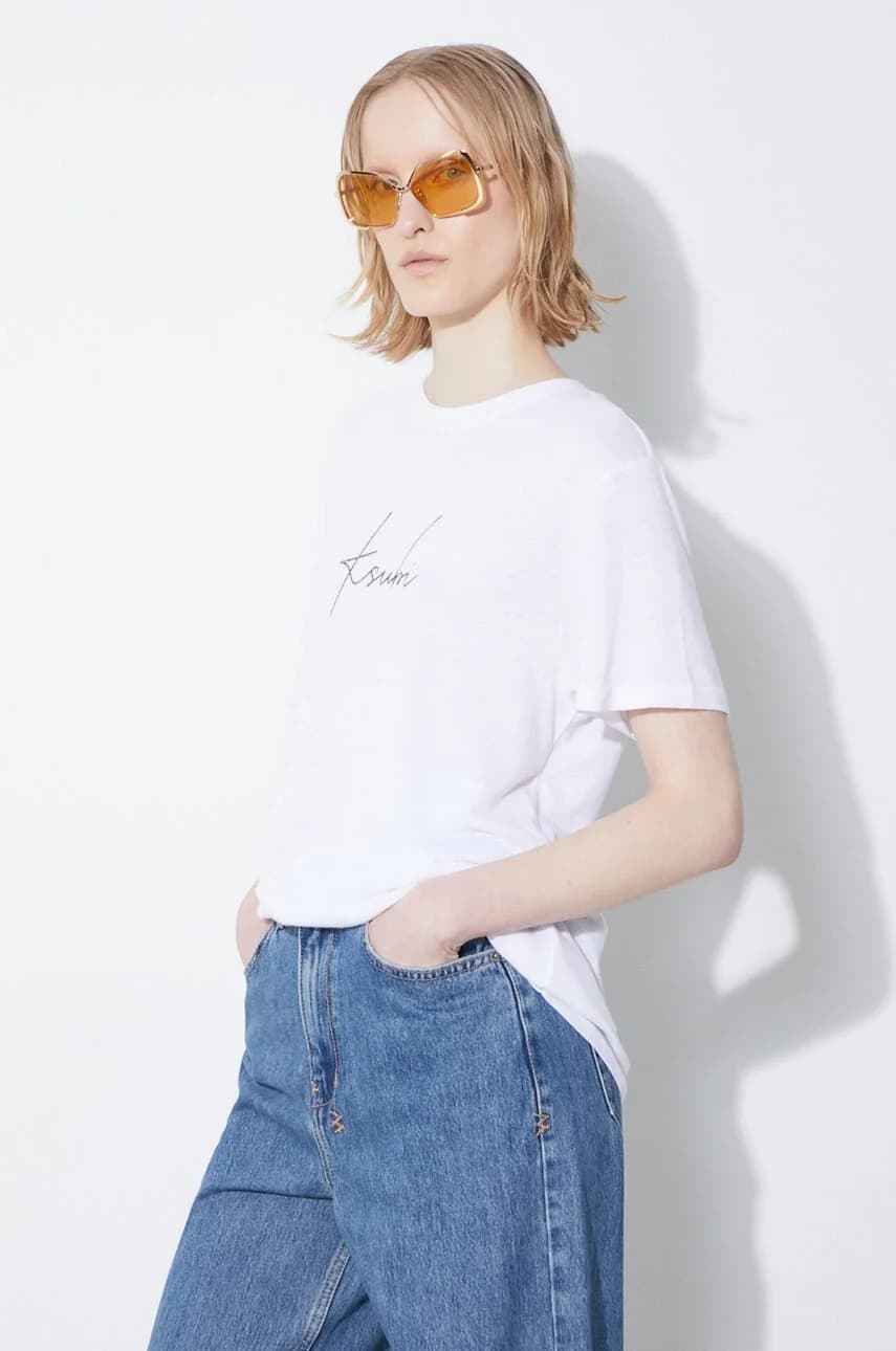 Льняная футболка Script Klassic - фото 4