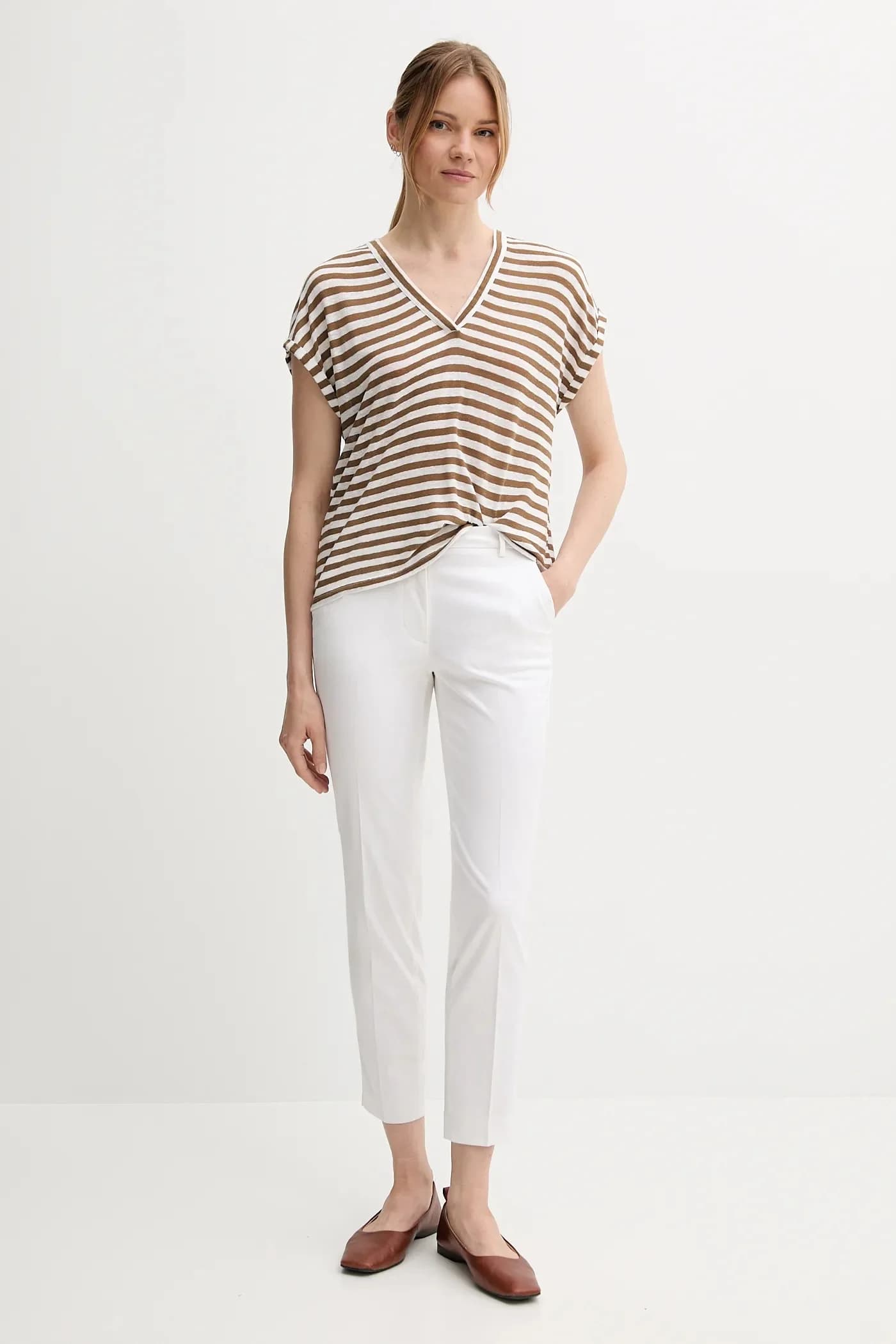 Футболка из смесового льна - фото 2