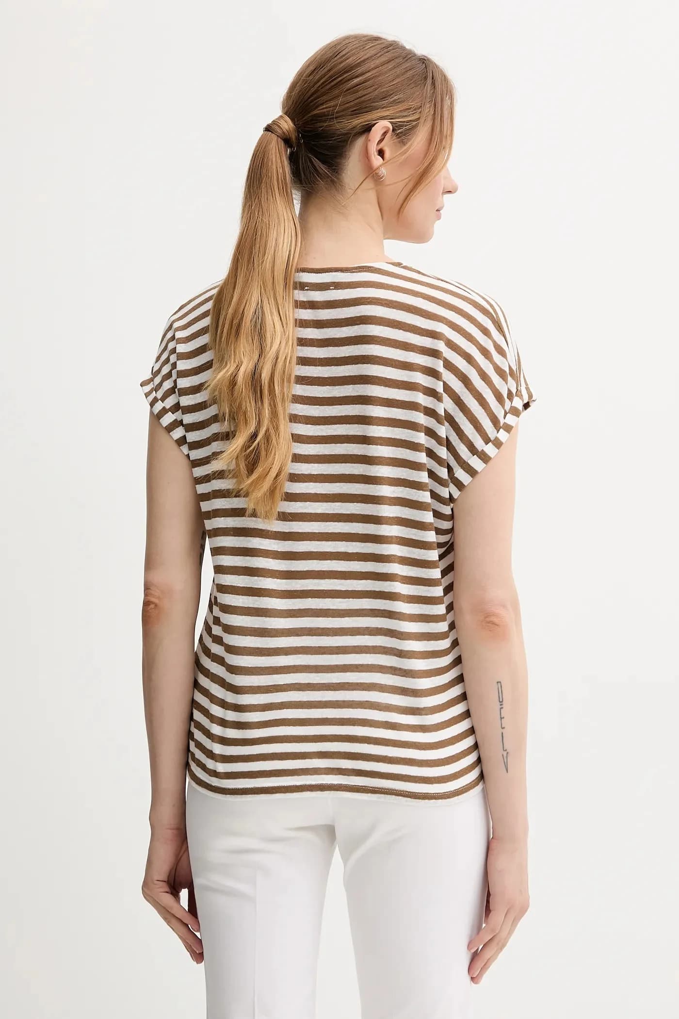 Футболка из смесового льна - фото 3