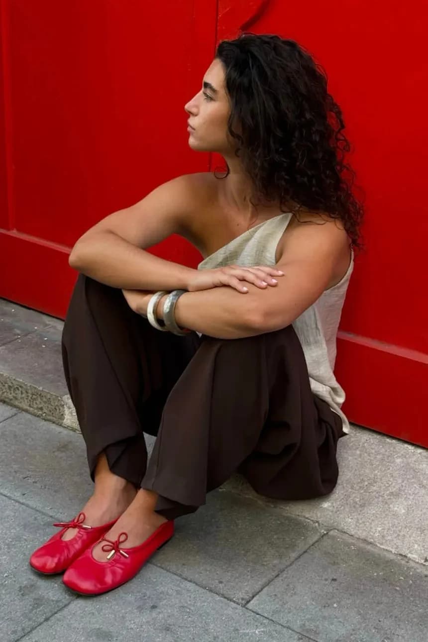 Кожаные балетки Rosalind - фото 7