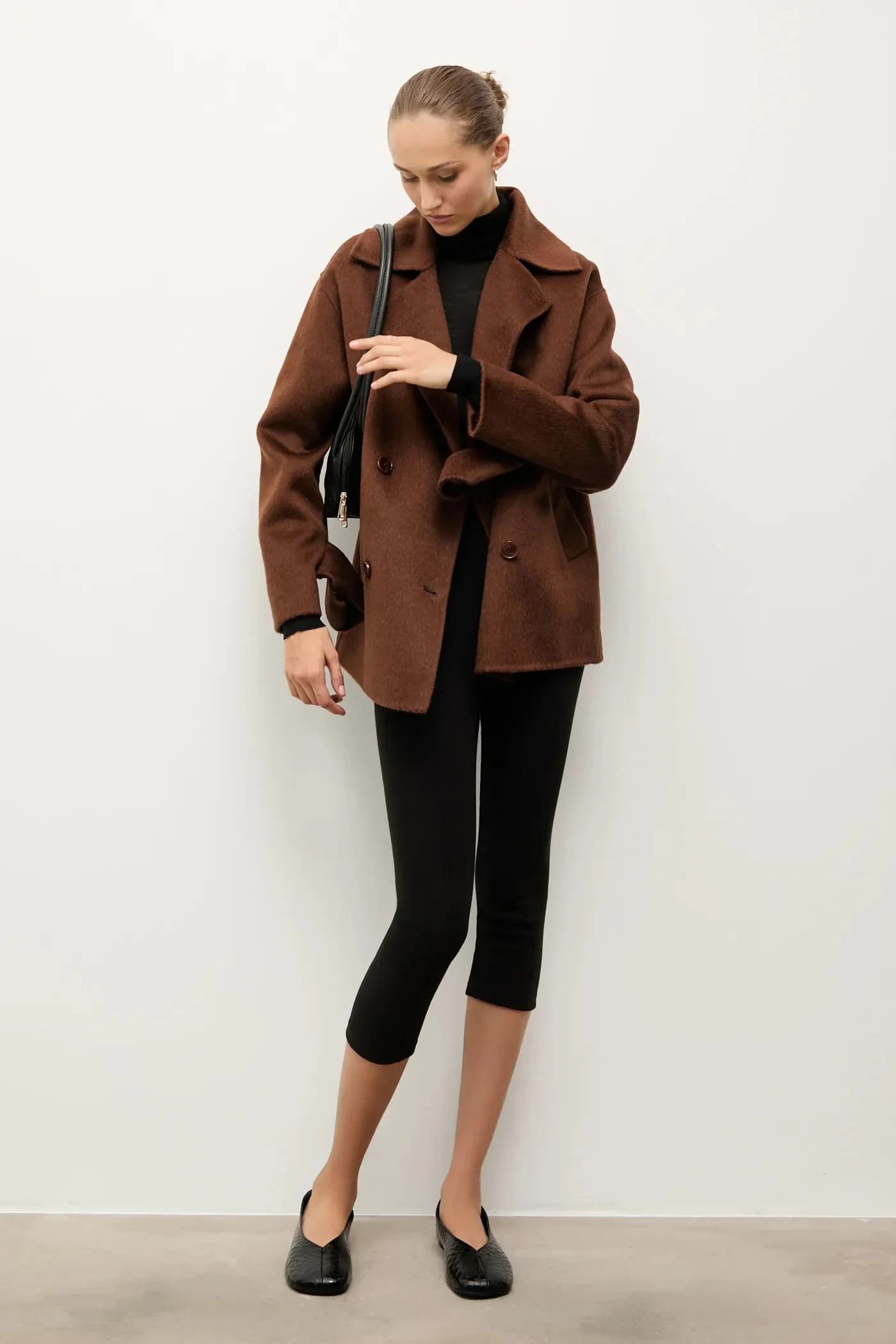 Кожаные балетки - фото 7