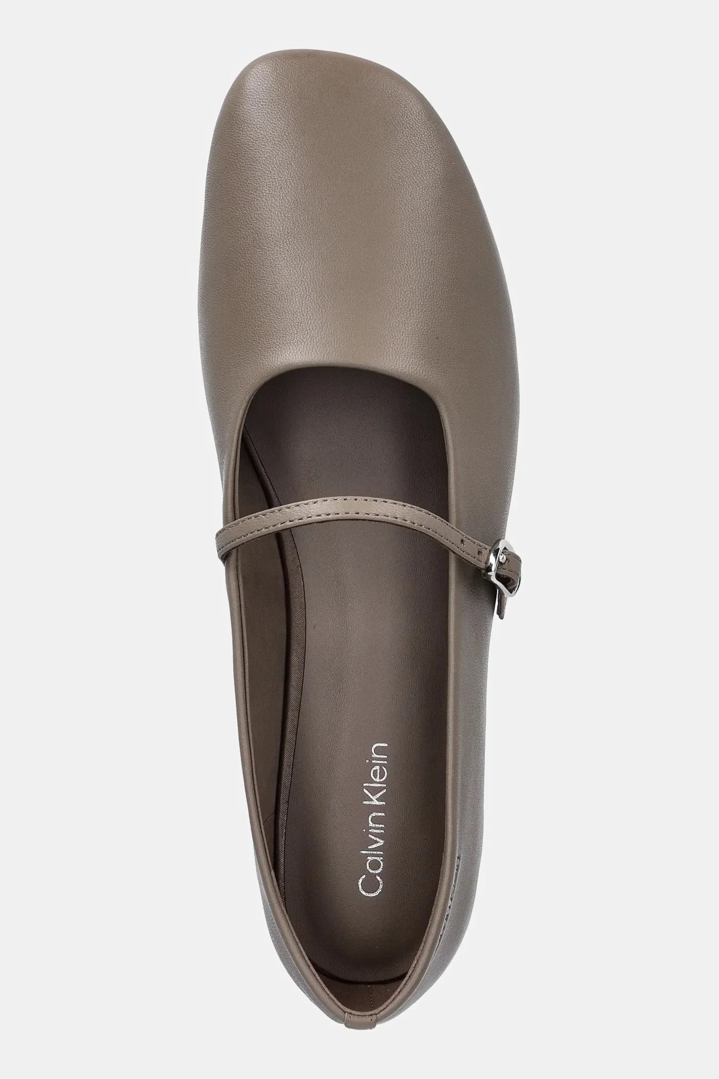 Кожаные балетки OBLIQUE BALLERINA MJ LTH HDW - фото 4