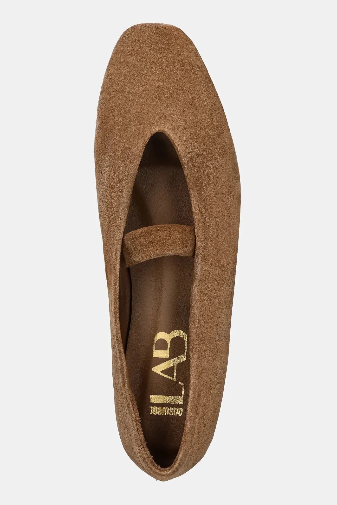 Замшевые балетки - фото 5