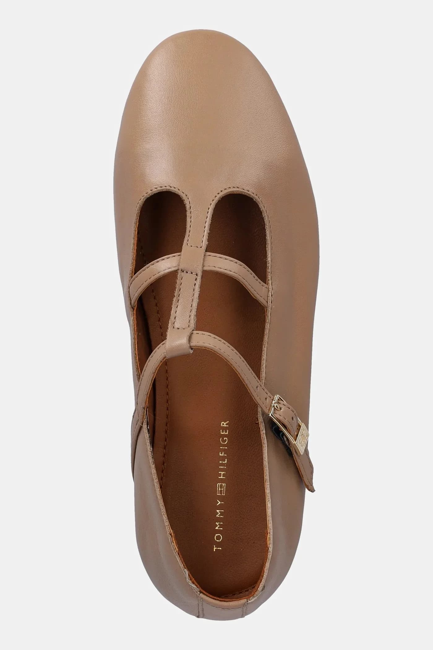 Кожаные балетки SMOOTH LEATHER T-BAR BALLERINA - фото 4