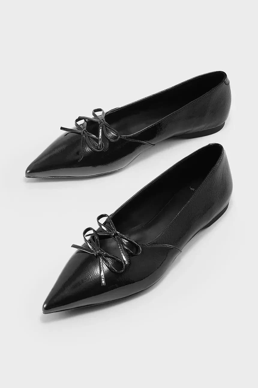 Кожаные балетки HERMINE - фото 5