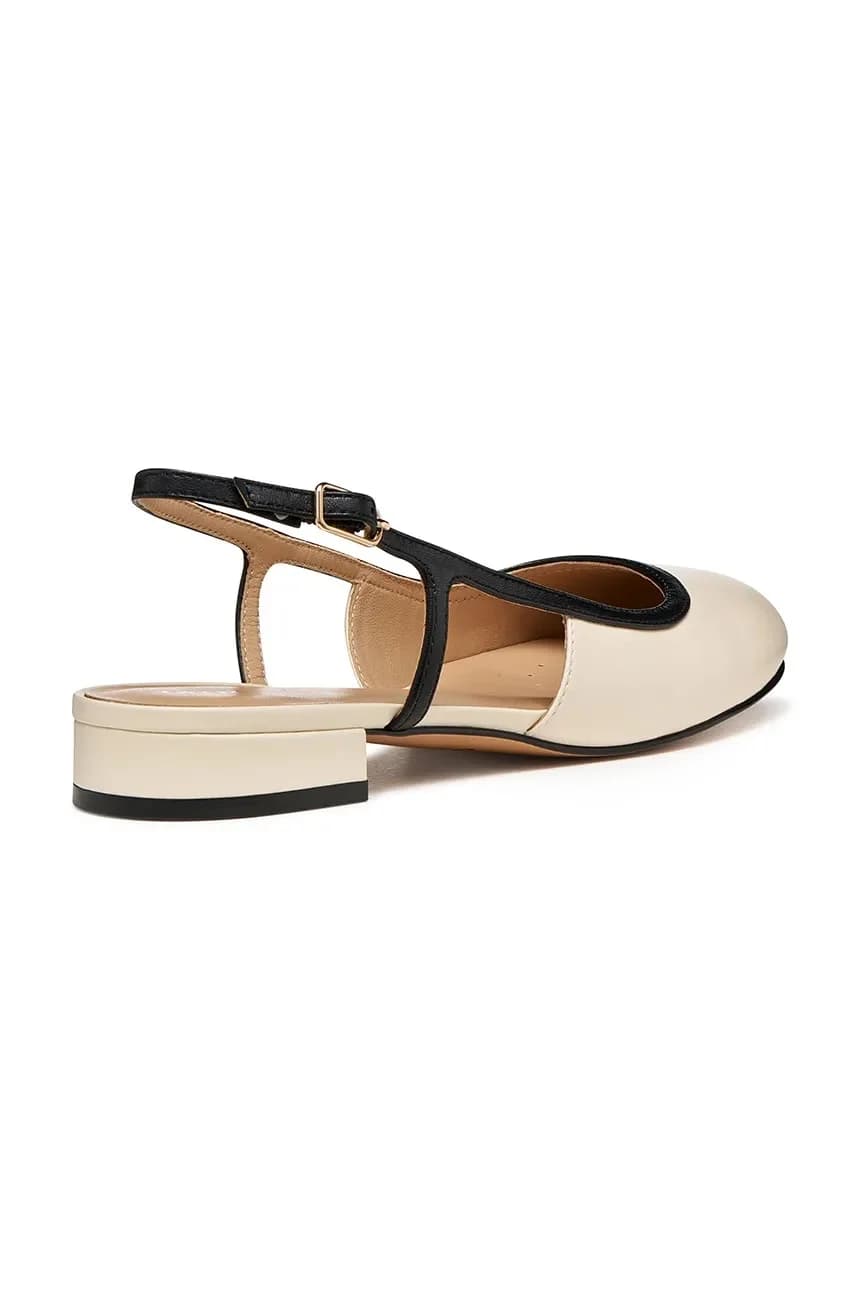 Кожаные балетки D VIRNLISA B - фото 3