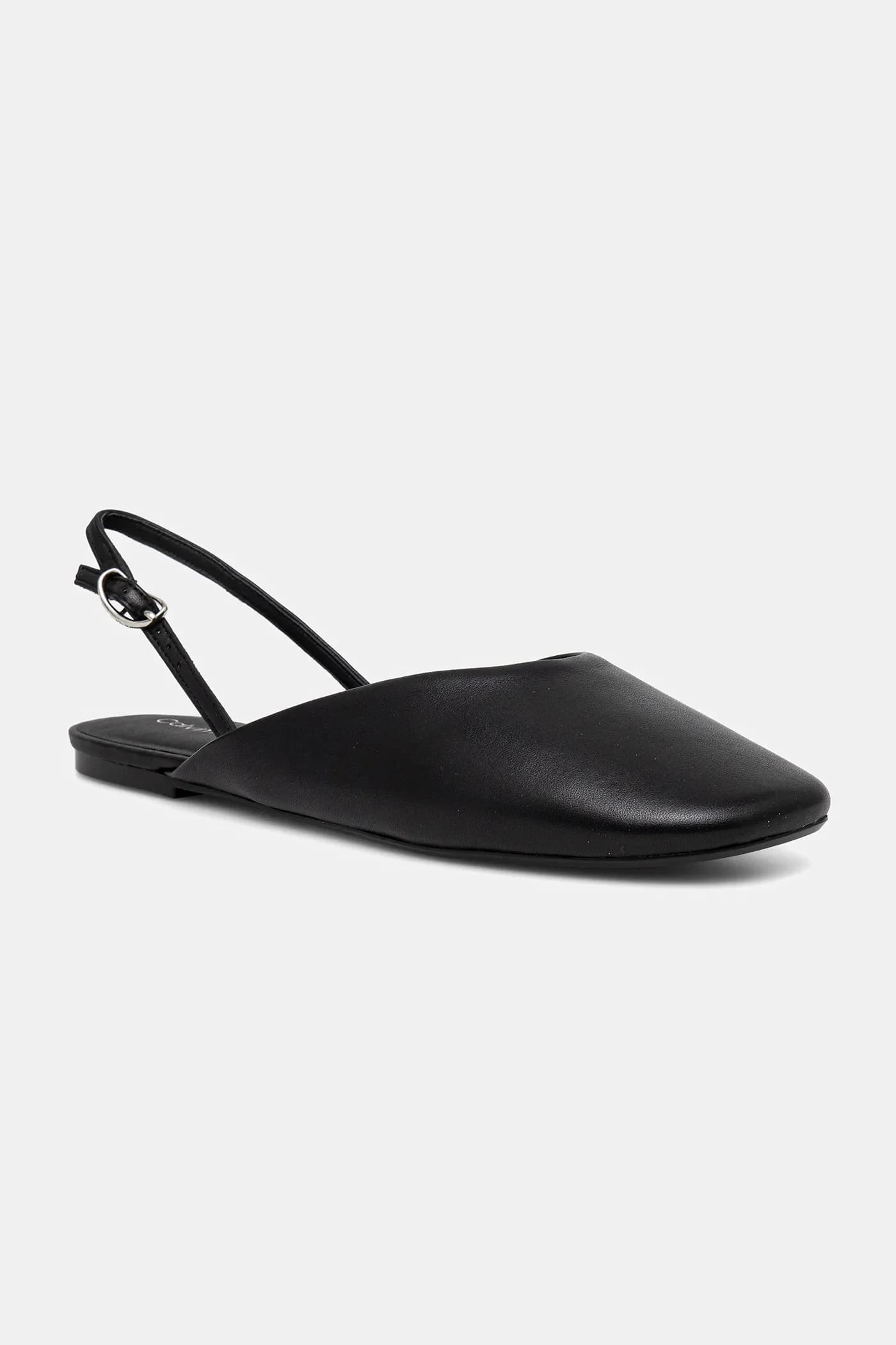 Кожаные балетки OBLIQUE BALLERINA SLINGBACK LTH