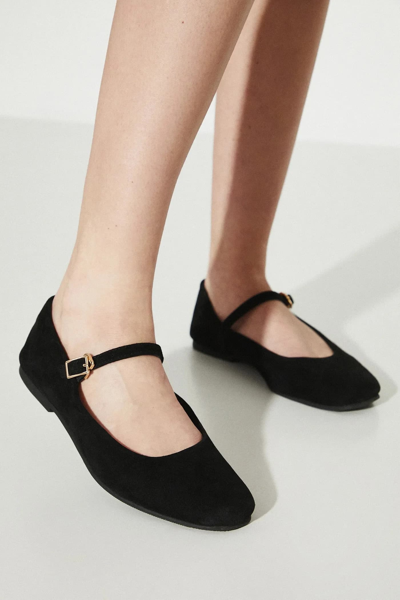 Замшевые балетки - фото 7