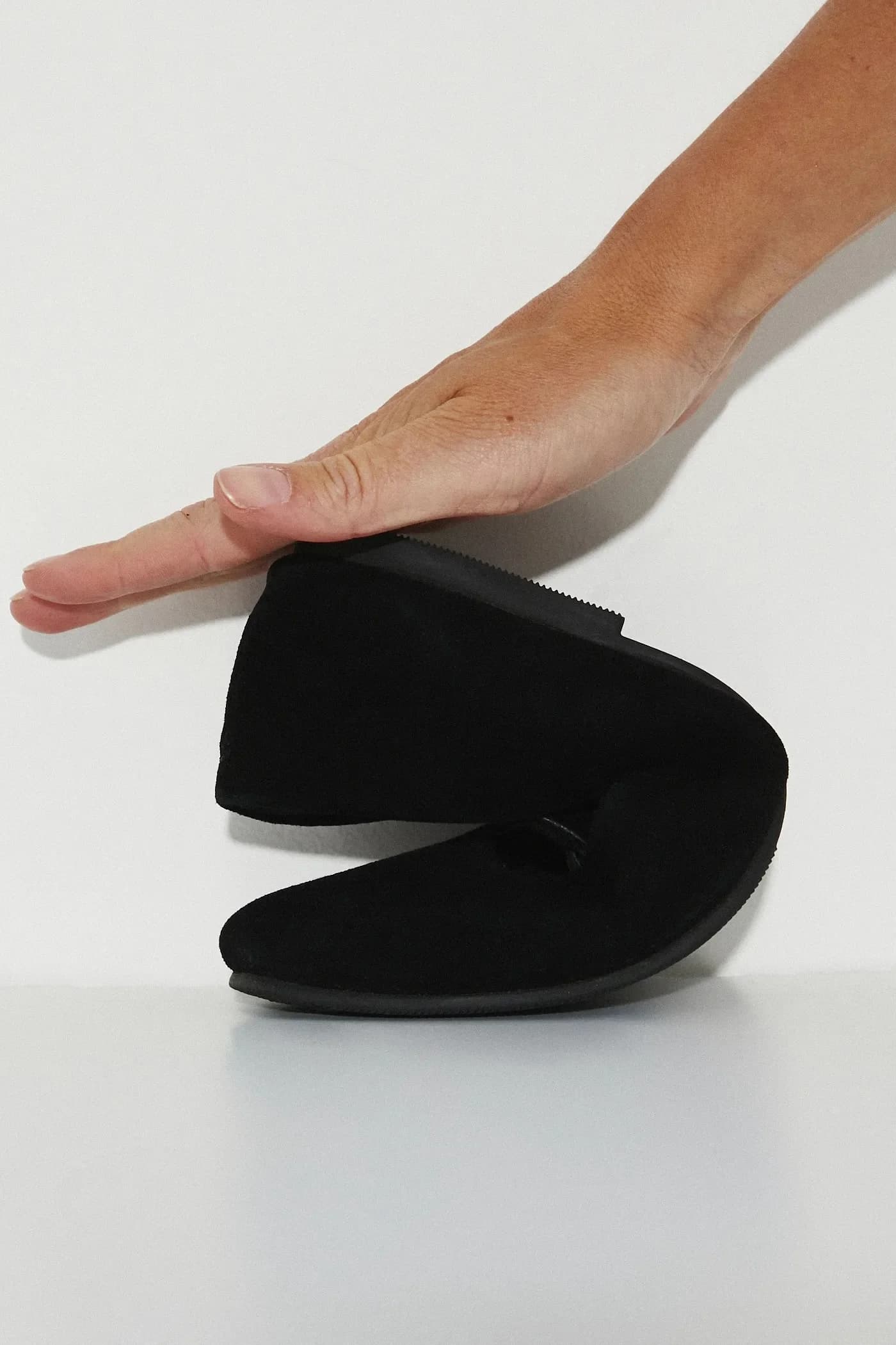 Замшевые балетки - фото 8