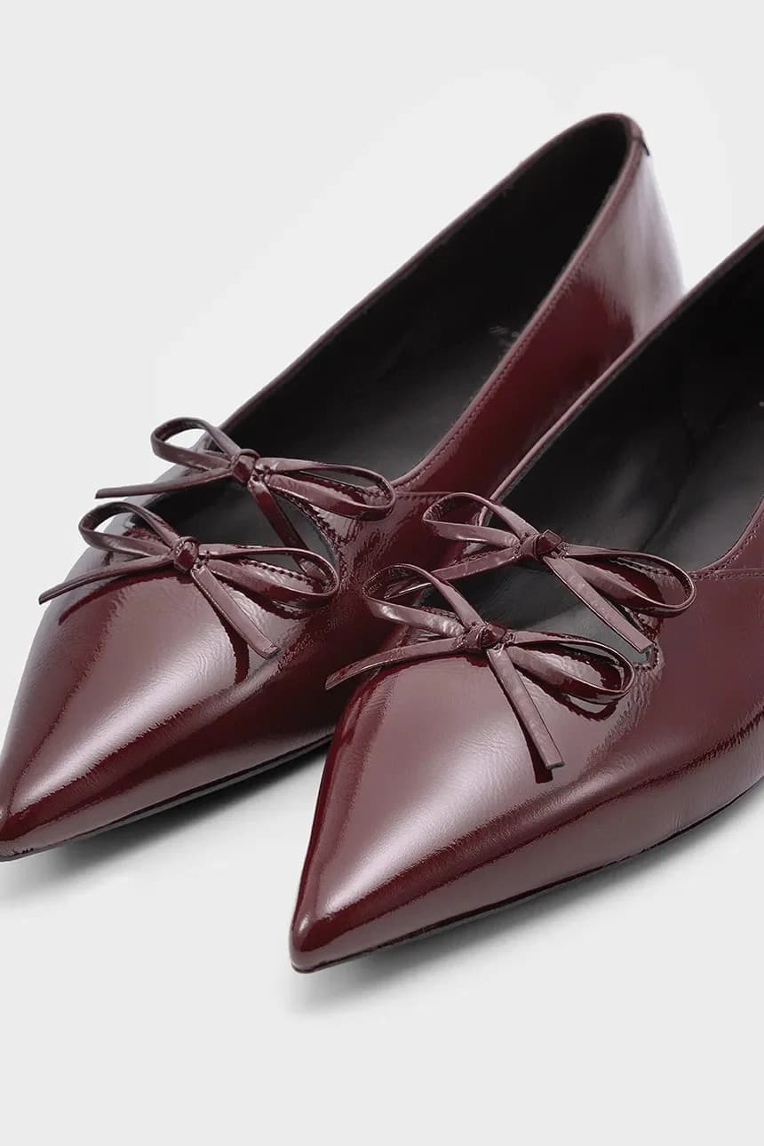 Кожаные балетки HERMINE - фото 4