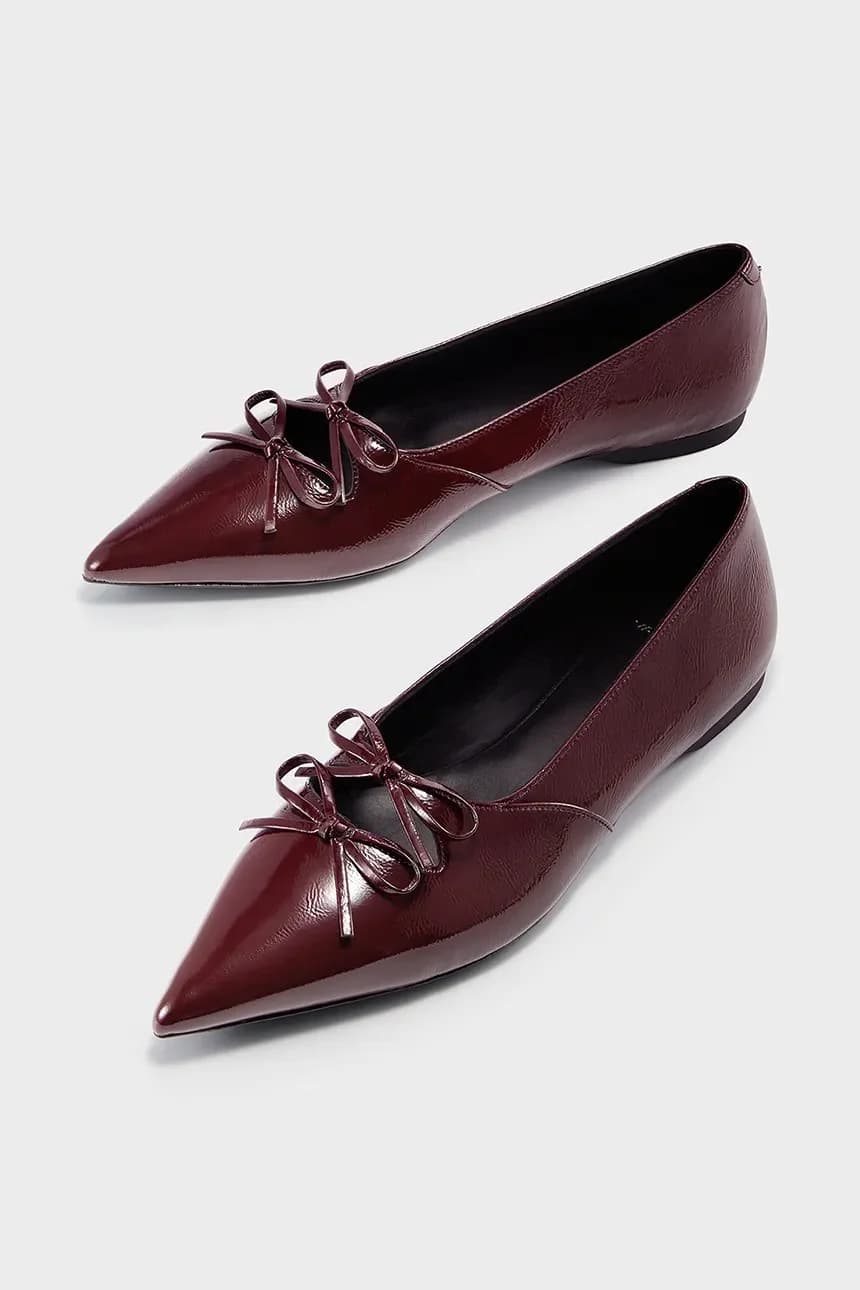 Кожаные балетки HERMINE - фото 5