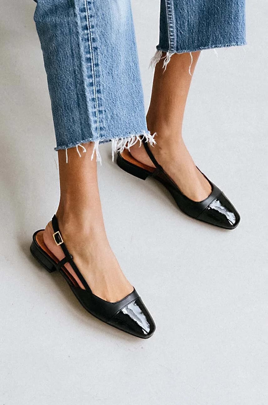 Кожаные балетки DHAPOU VERNIS CUIR - фото 5