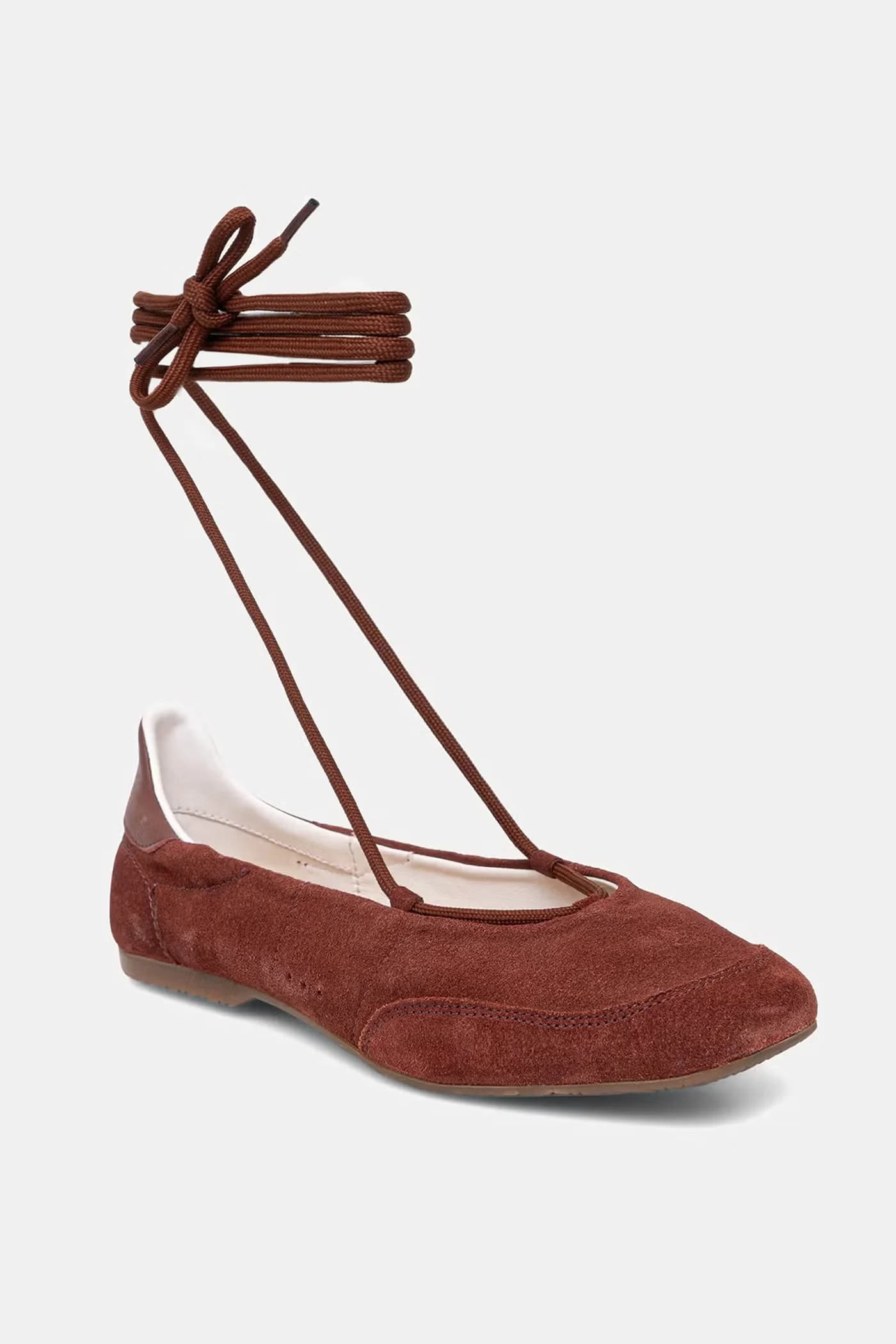 Замшевые балетки