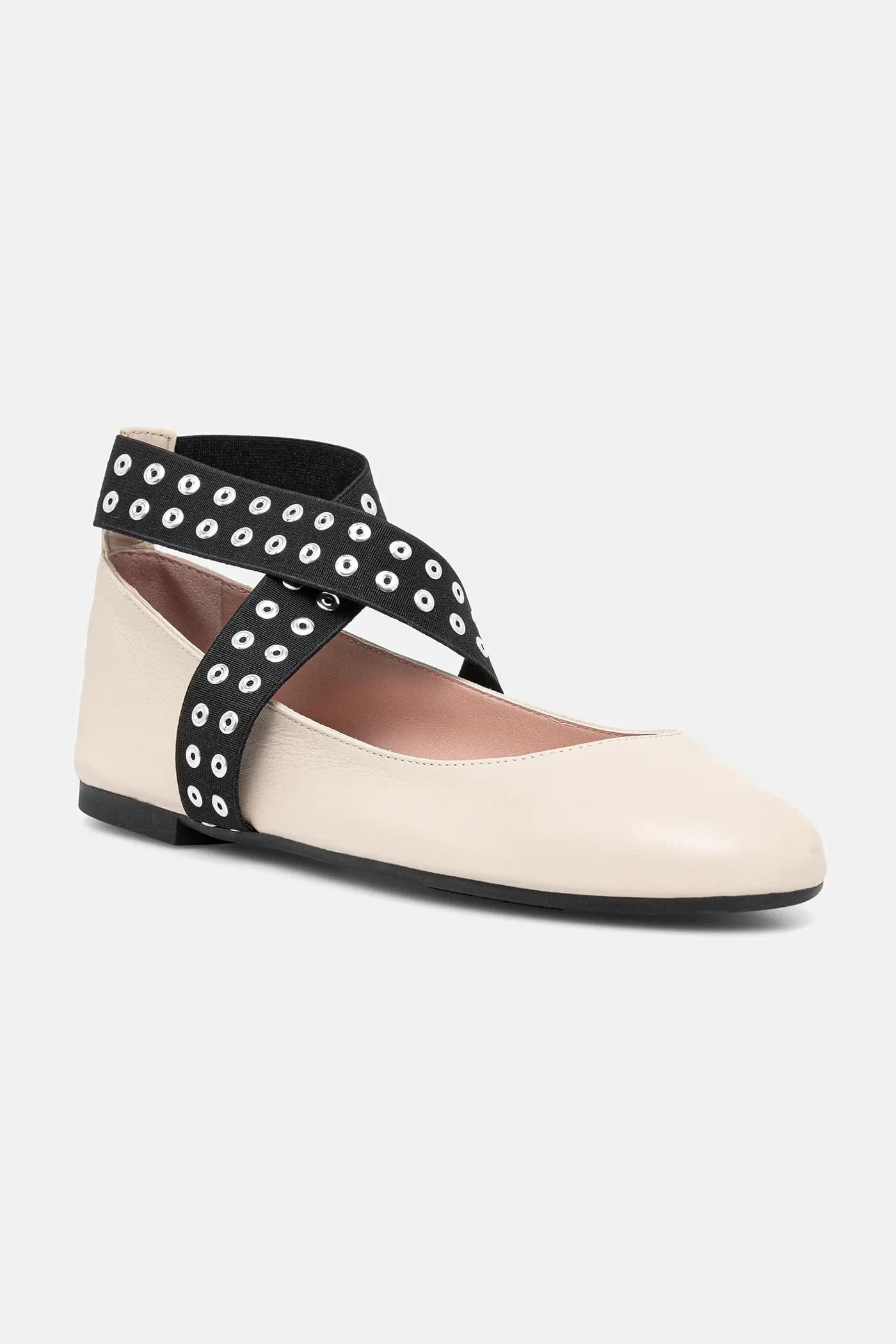 Кожаные балетки Николь