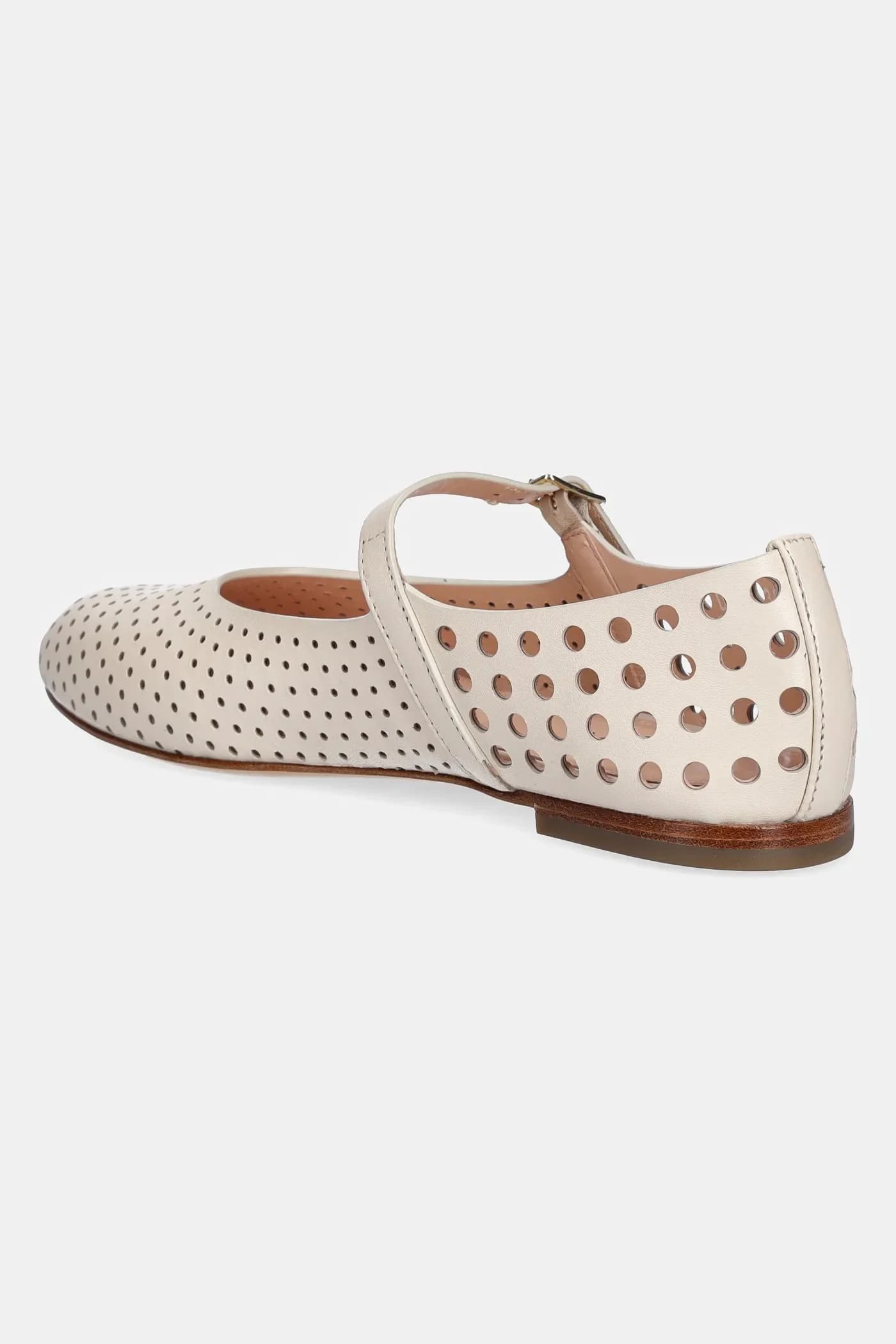 Кожаные балетки Milly с пирсингом - фото 3