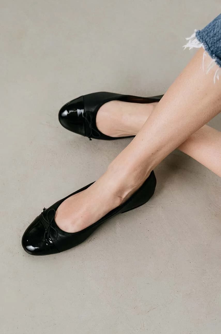 Кожаные балетки DAXI VERNIS CUIR - фото 6