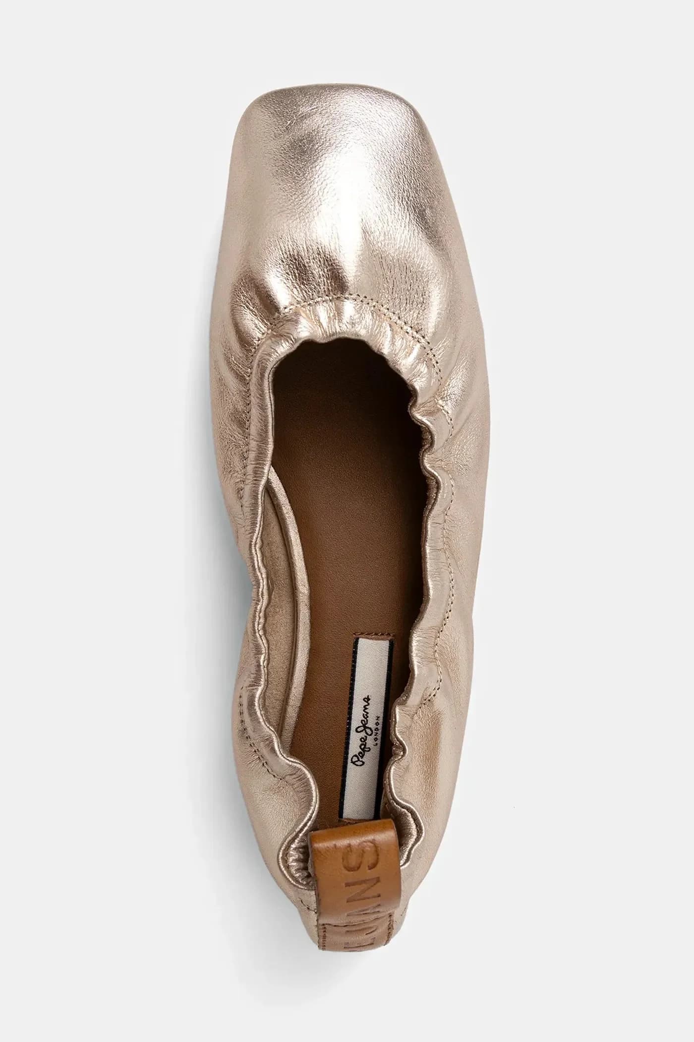 Кожаные балетки POPPY LOGO - фото 4