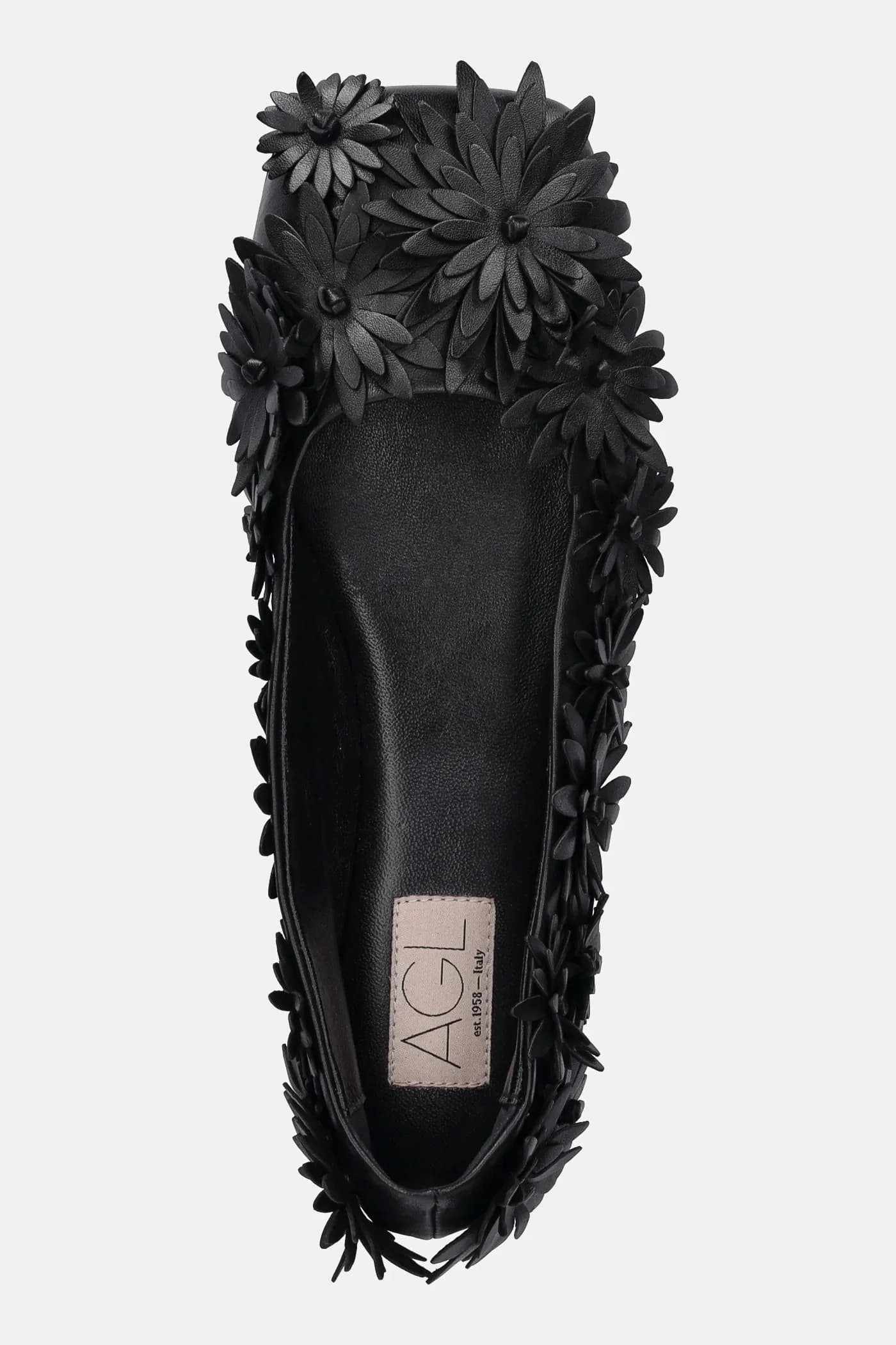 Кожаные балетки Ceramic Full Flowers - фото 4