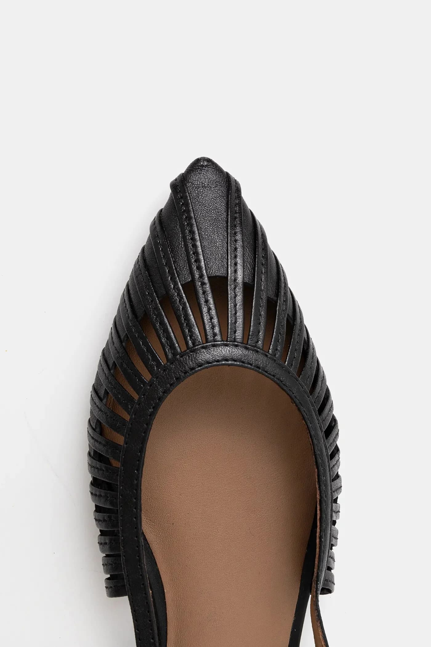 Кожаные балетки - фото 5