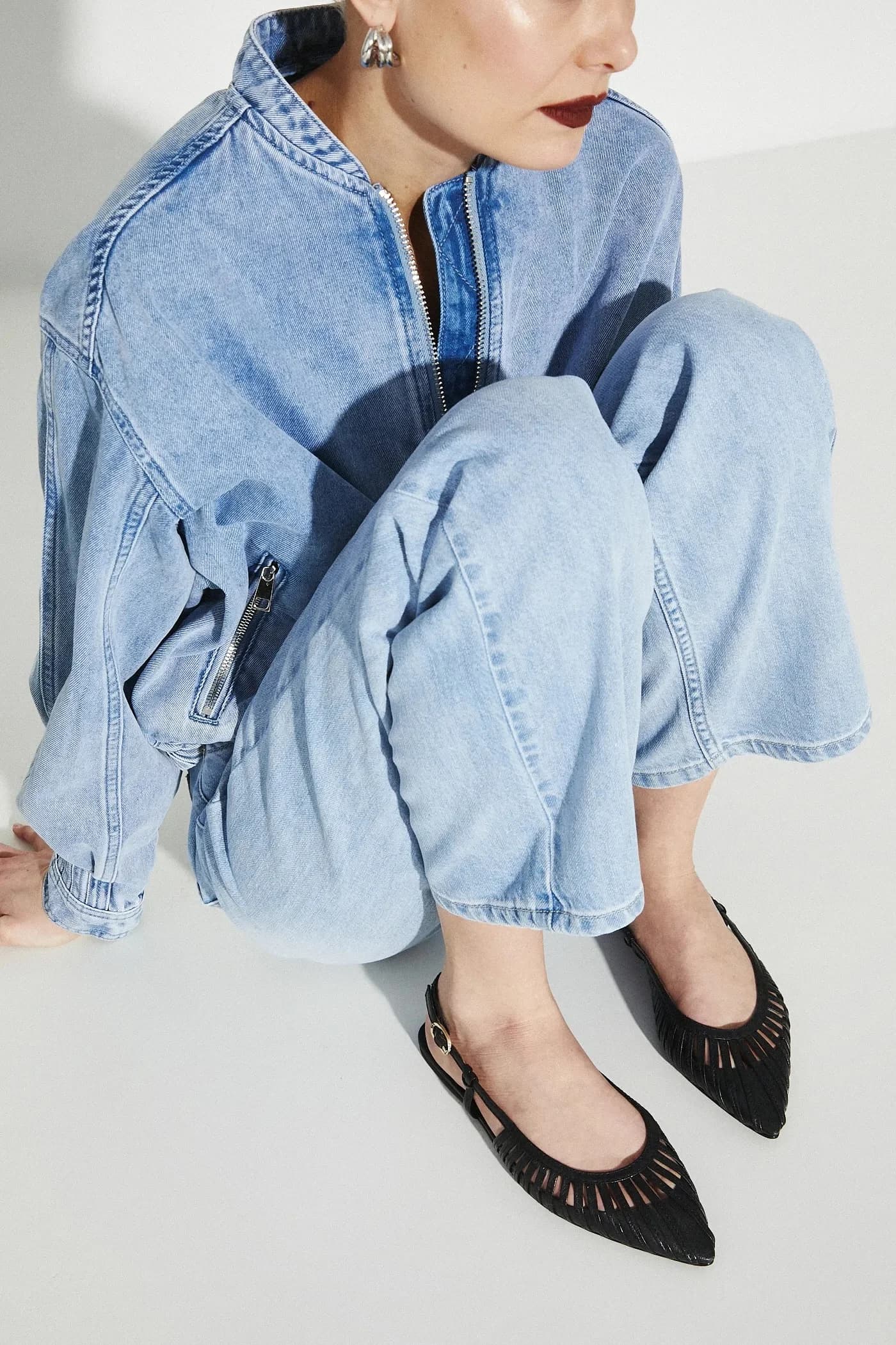 Кожаные балетки - фото 7