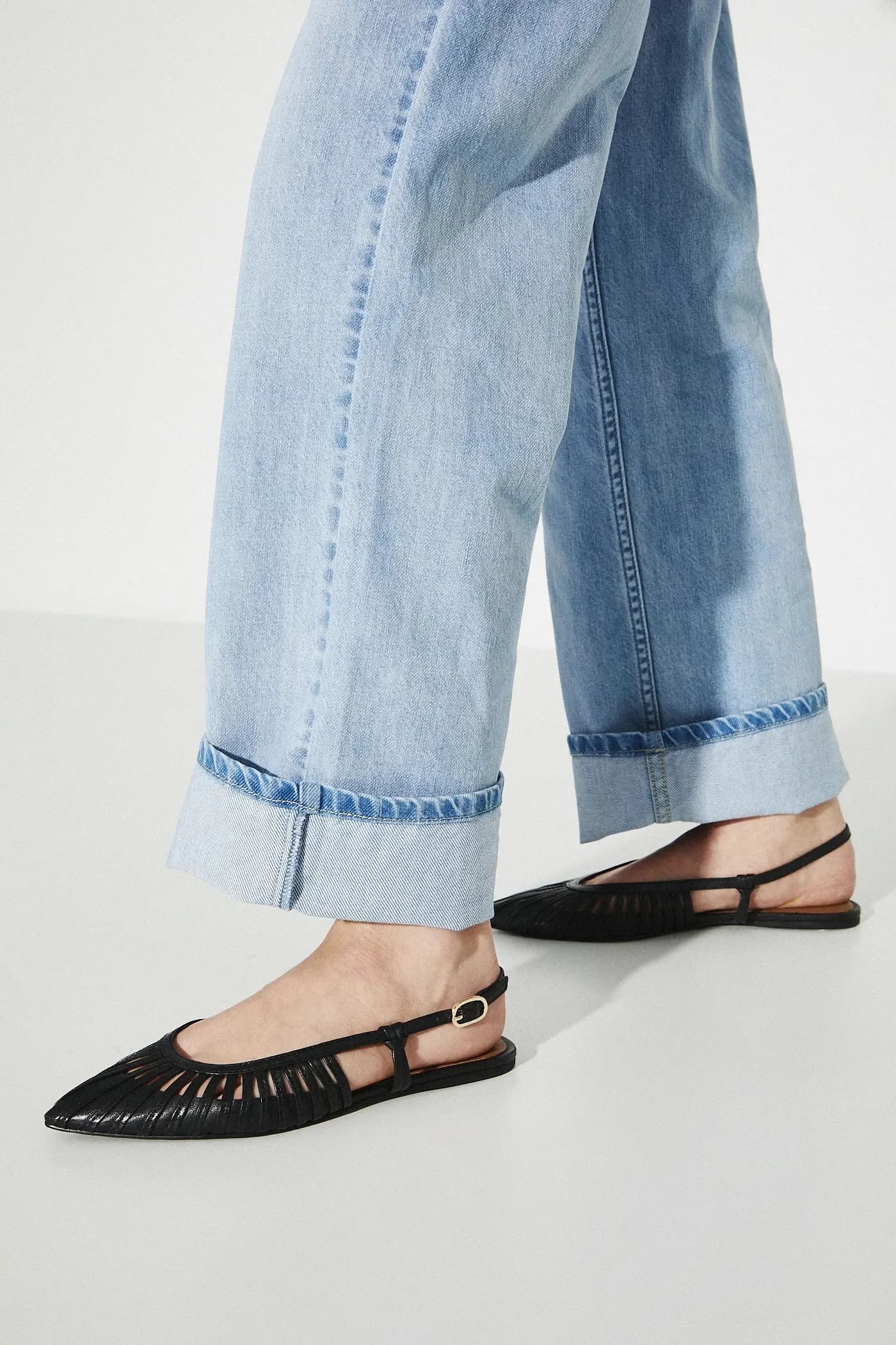 Кожаные балетки - фото 8