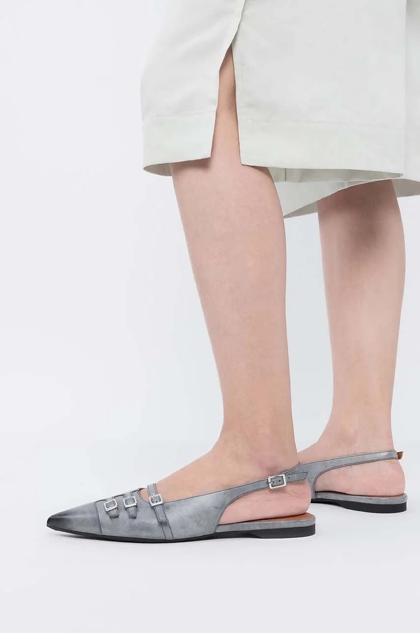 Кожаные балетки HERMINE - фото 6