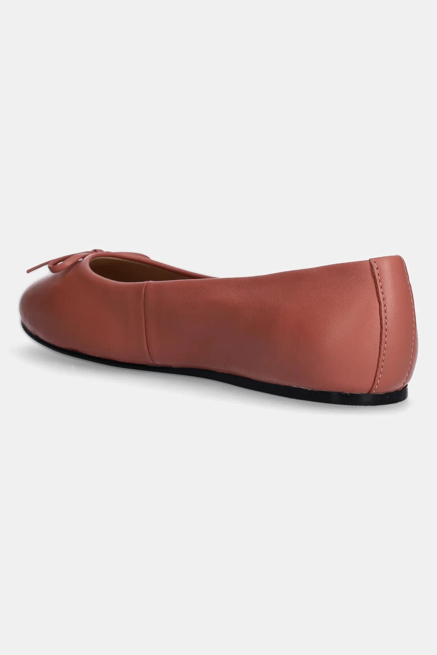 Кожаные балетки BALLERINA LEATHER FLAT BOW - фото 3