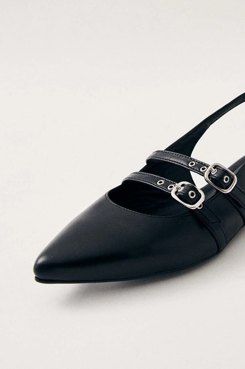 Кожаные балетки крапивника - фото 6