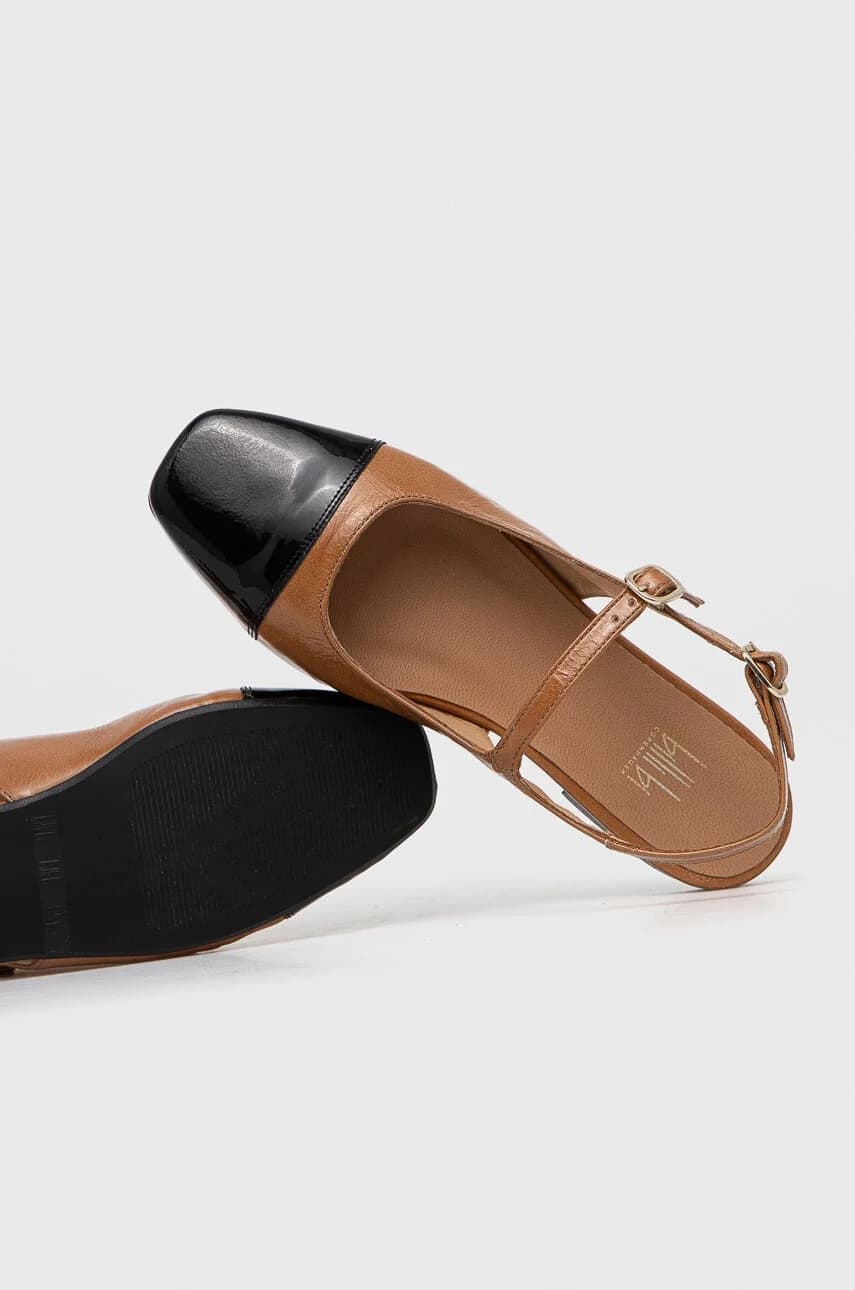 Кожаные балетки - фото 5