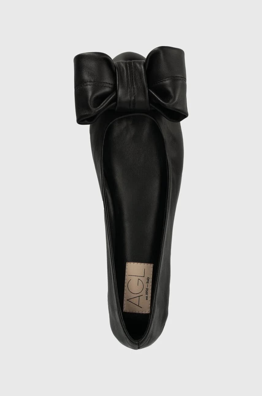 Кожаные балетки Milly Ribbon - фото 4