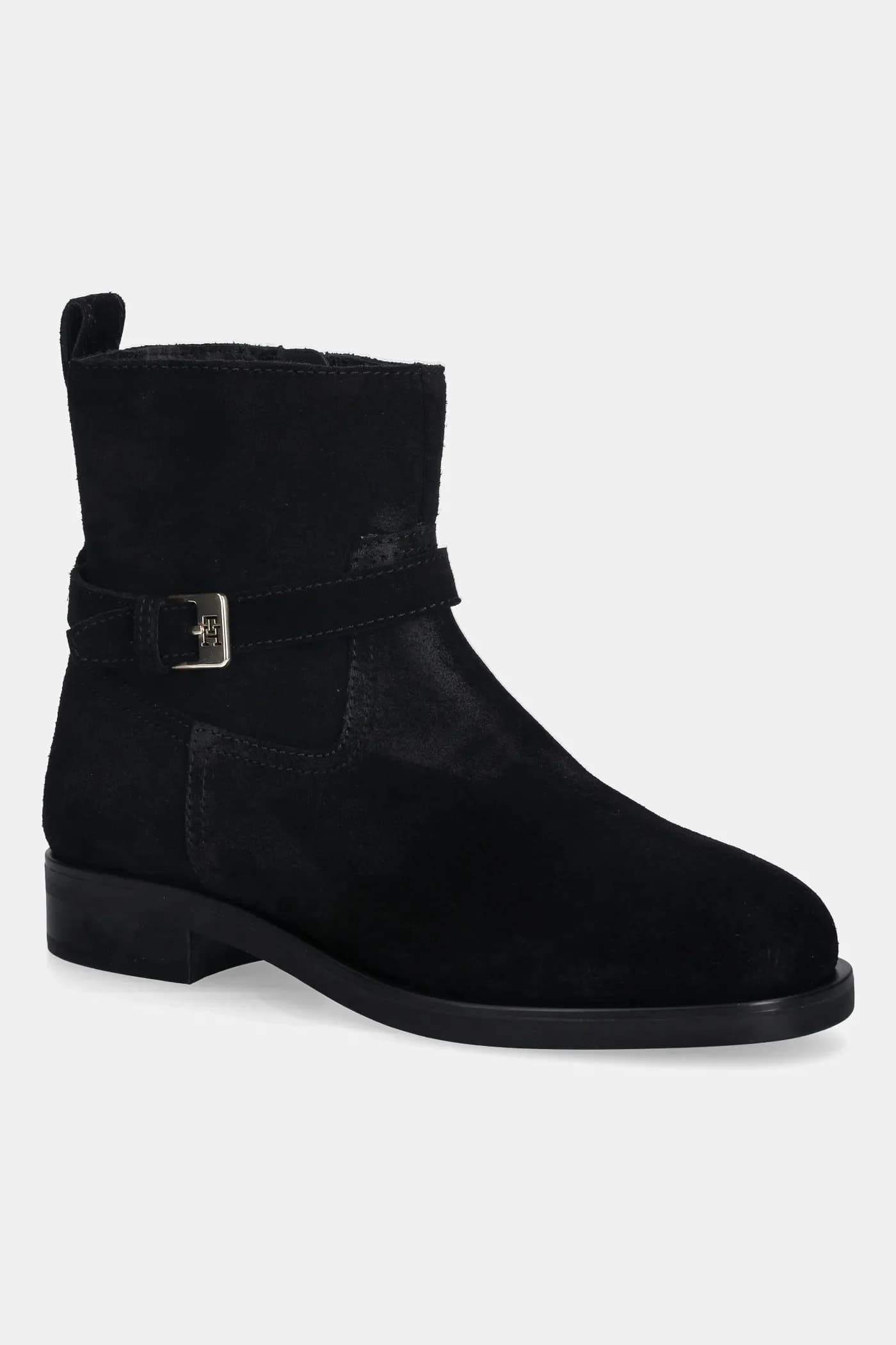 замшевые ботильоны TH BUCKLE RIDING SUEDE BOOTIE