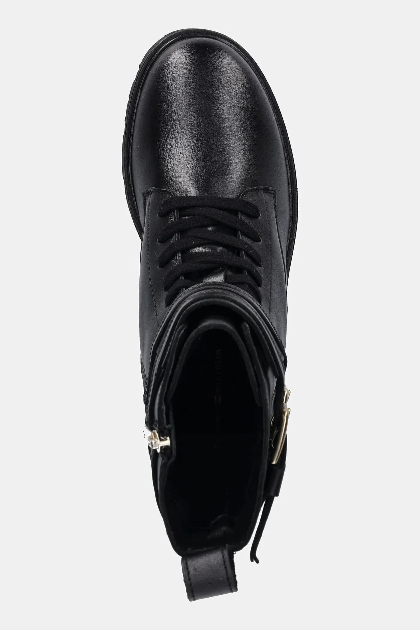 Кожаные ботильоны TH LTHR BIKER LACEUP - фото 4