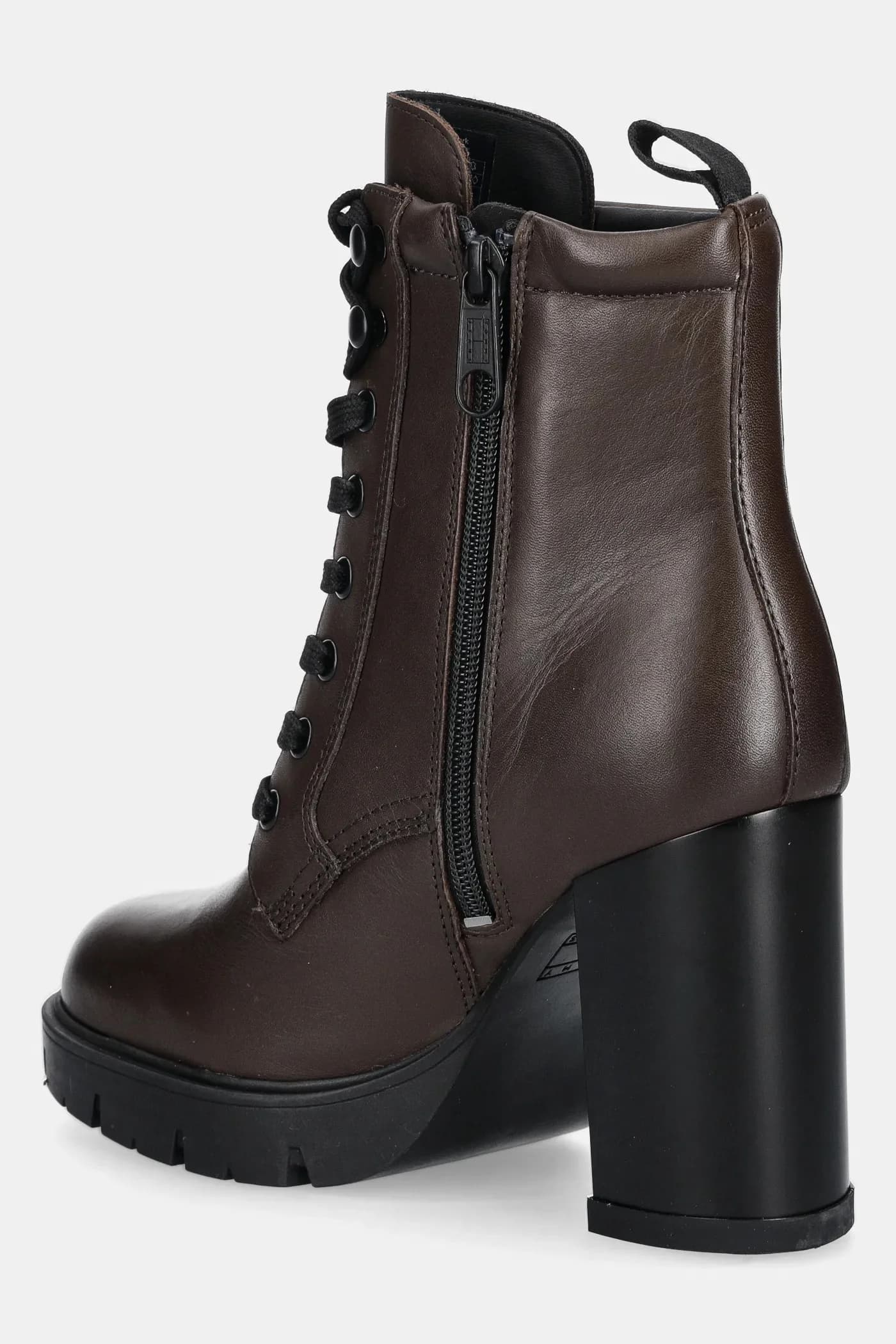 Кожаные ботильоны TJW HEEL LACE UP BOOT - фото 3