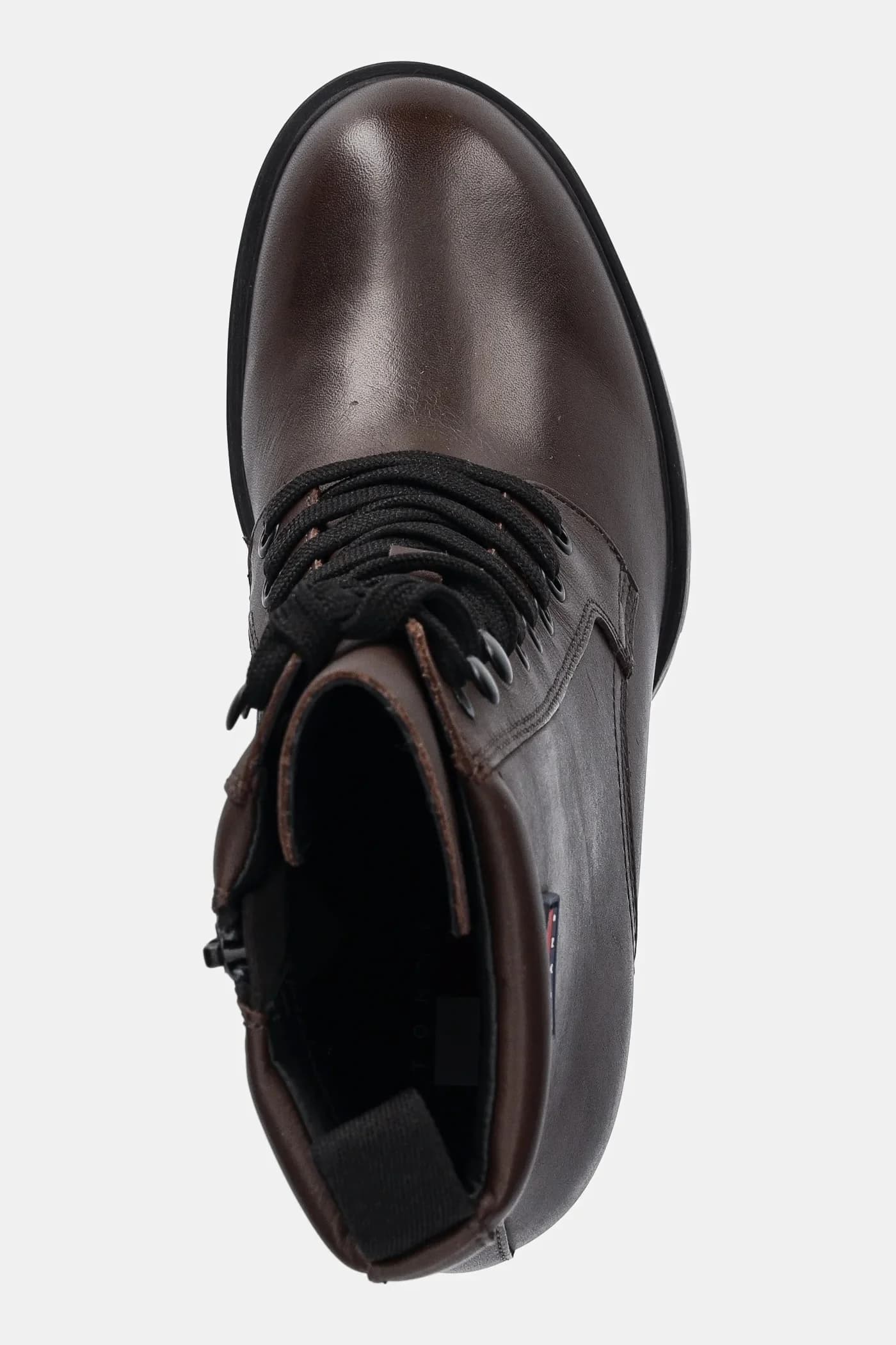 Кожаные ботильоны TJW HEEL LACE UP BOOT - фото 4