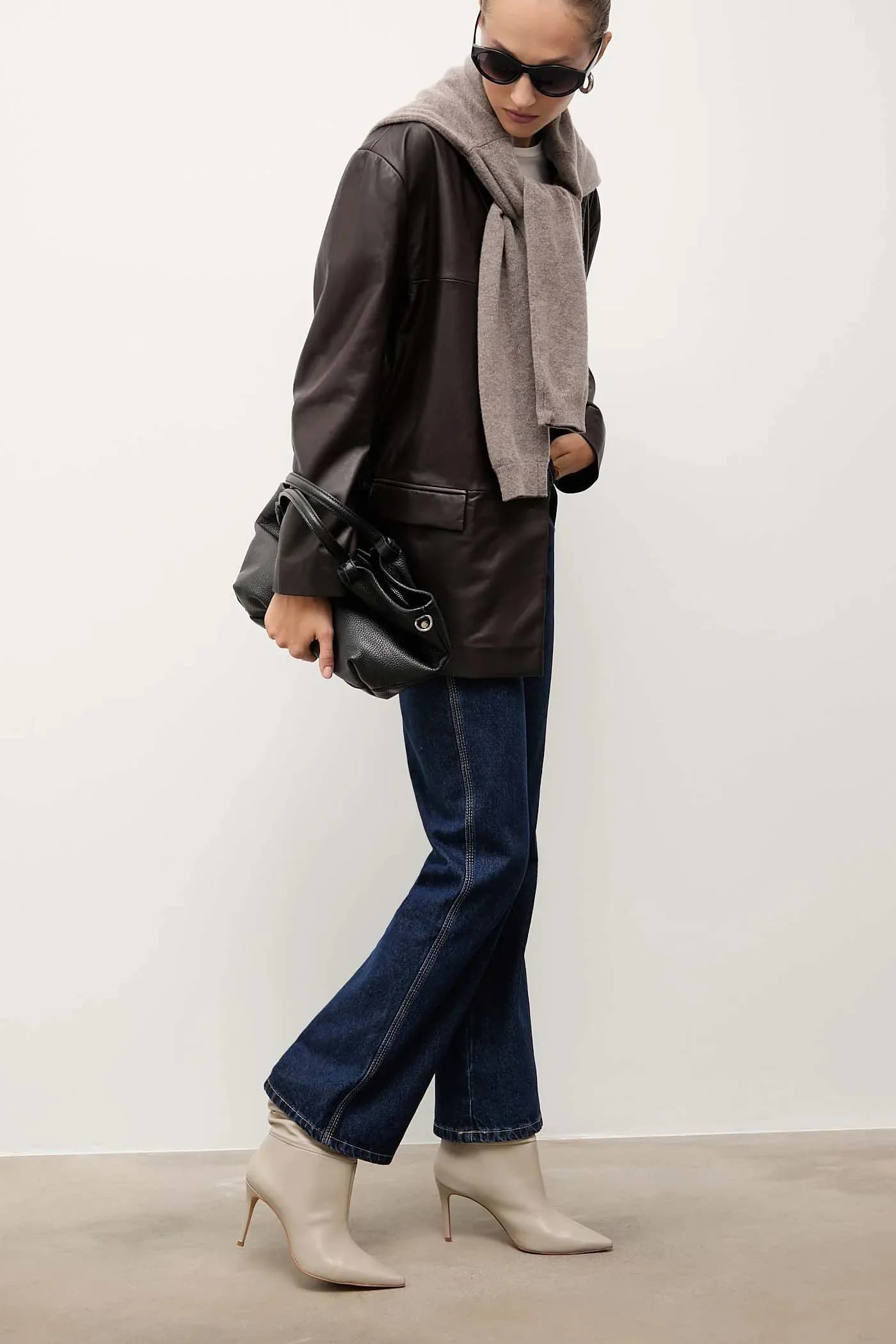 Кожаные ботильоны - фото 6