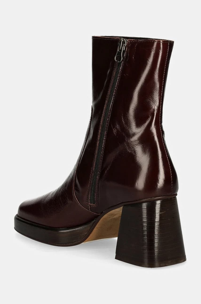 Кожаные ботильоны BRIGAND CUIR BRILLANT - фото 3