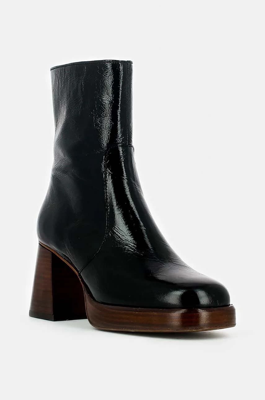 Кожаные ботильоны BRIGAND CUIR BRILLANT - фото 2