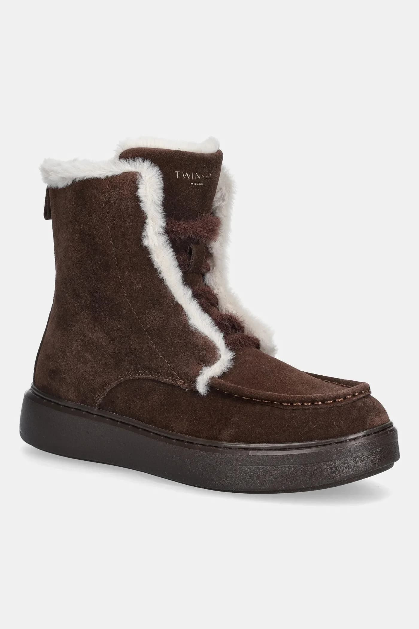 Замшевые ботильоны