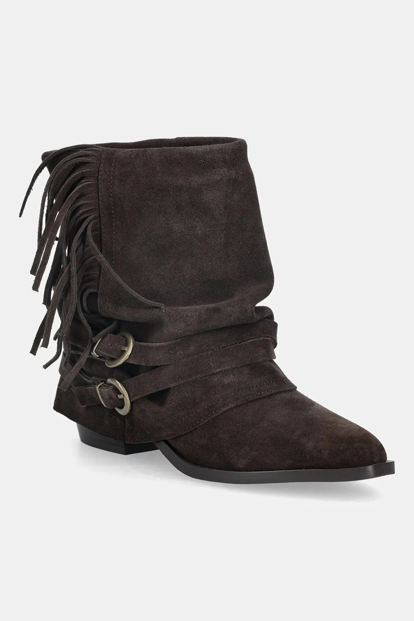 Замшевые ботильоны - фото 2