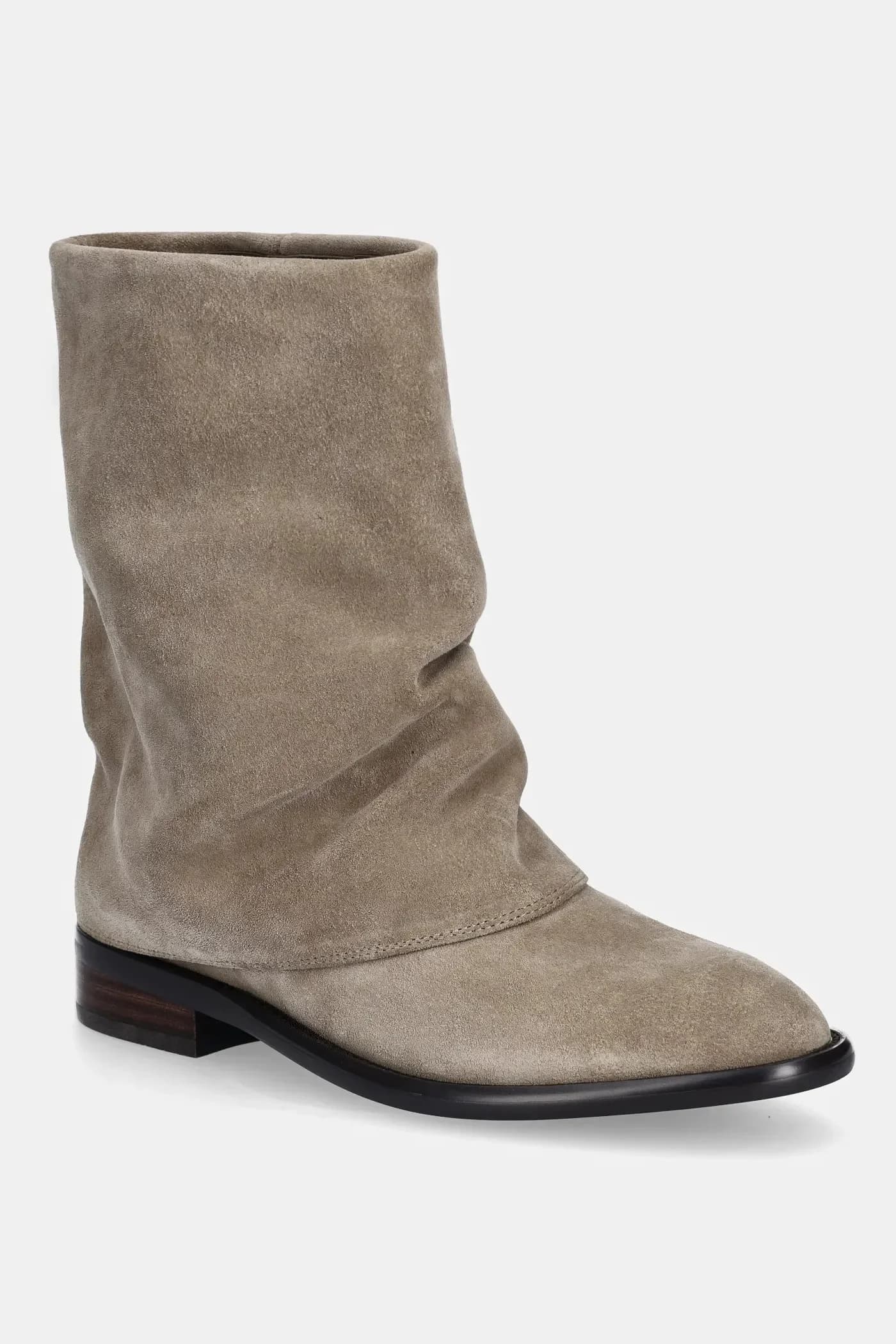 Замшевые ботильоны - фото 2