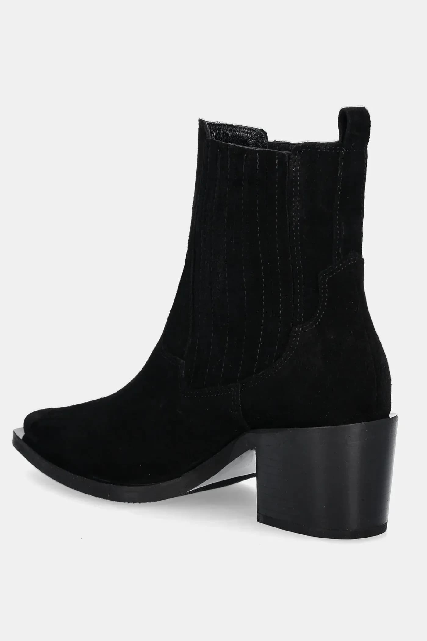 Замшевые ботинки челси - фото 4